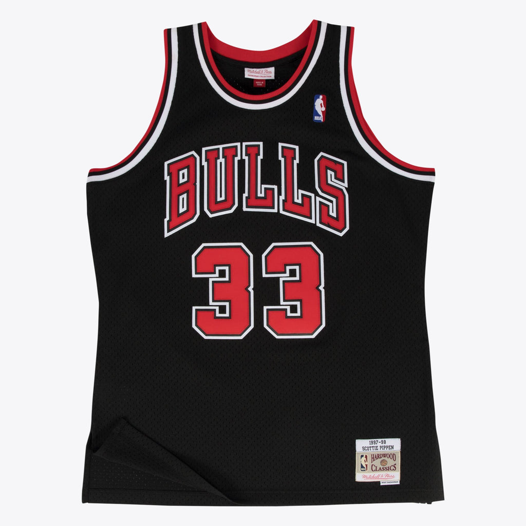Chicago Bulls Scottie Pippen 1997-98 Hardwood Classics Alternate Swingman Jersey By Mitchell & Ness - Black - Mens