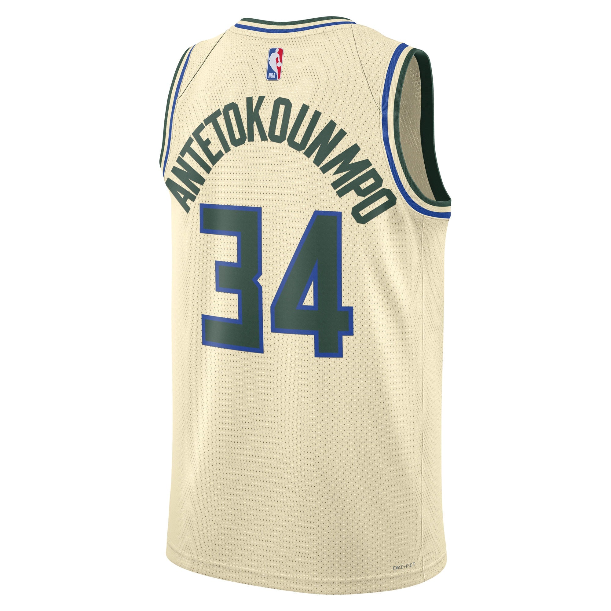 Milwaukee Bucks Nike 2025/26 City Edition Swingman Jersey - Cream - Giannis Antetokounmpo - Unisex
