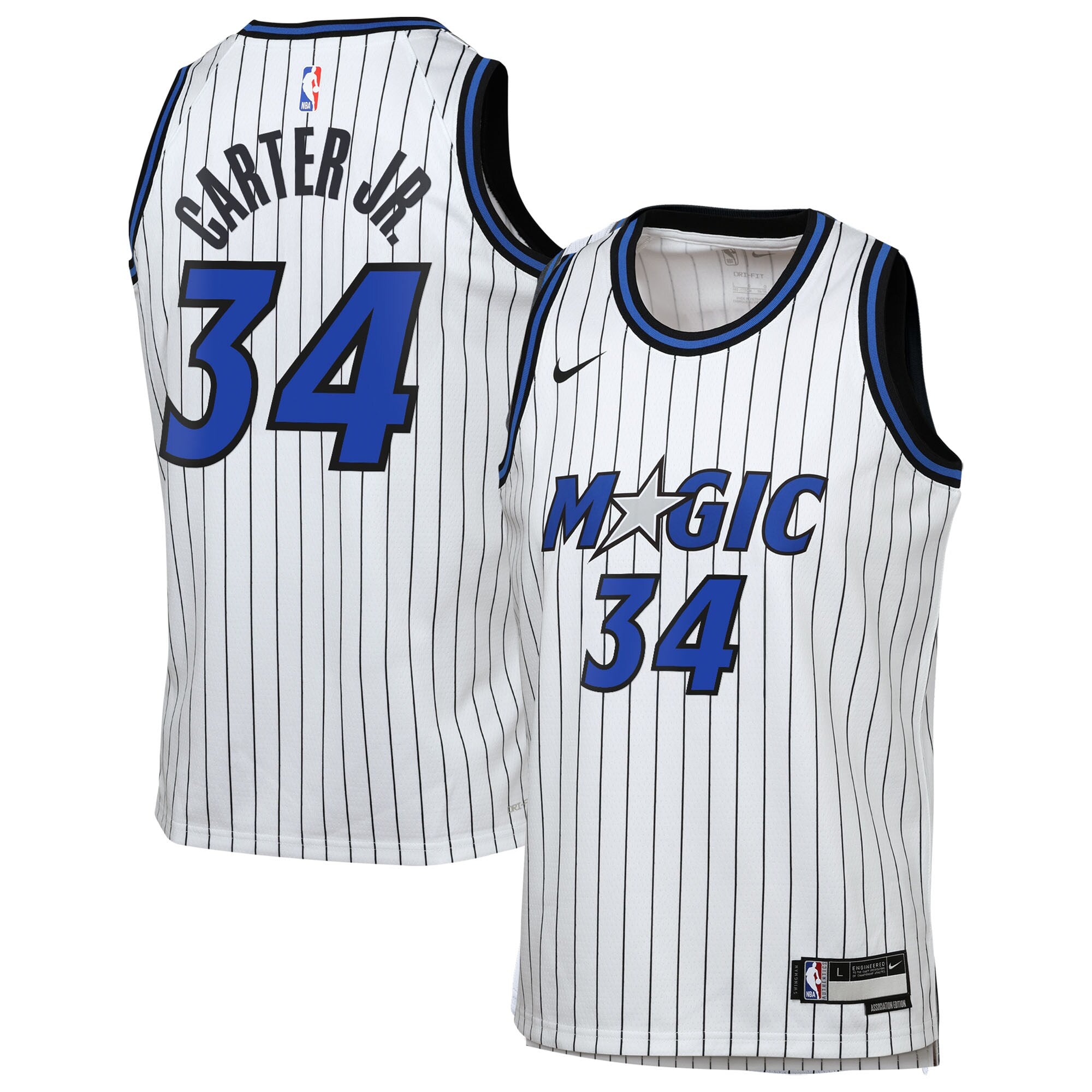 Orlando Magic Nike Replica Association Edition Swingman Jersey - White - Wendell Carter Jr. - Youth