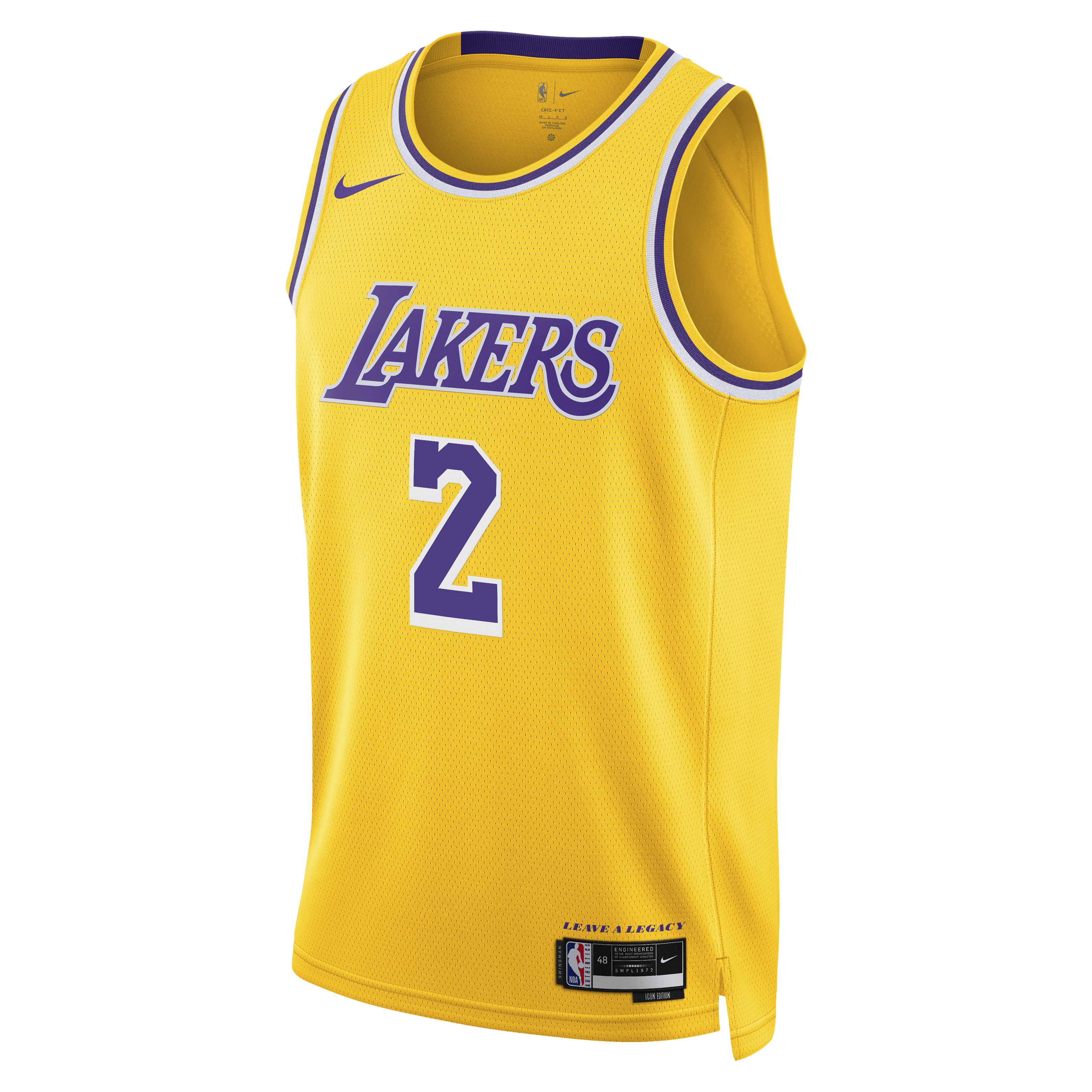 Los Angeles Lakers Nike Icon Edition Swingman Jersey - Gold - Jarred Vanderbilt - Unisex