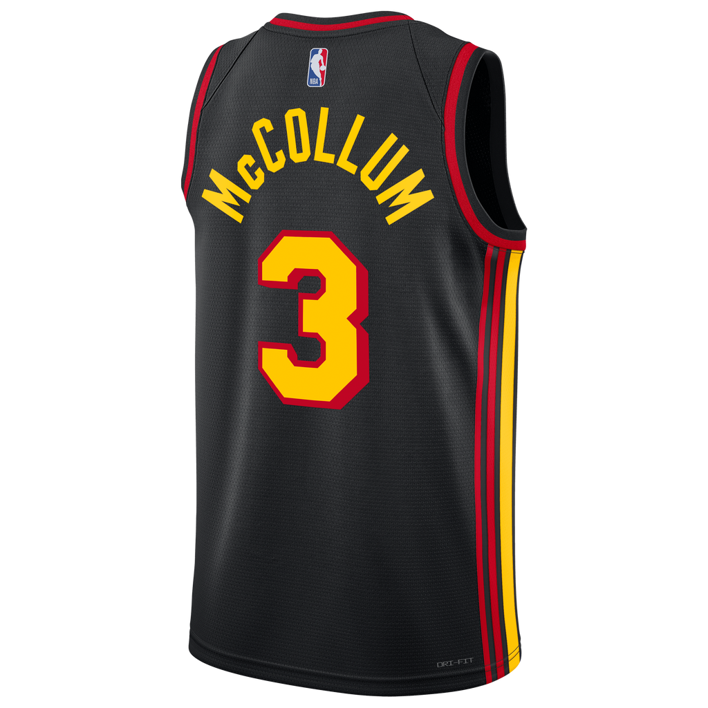 Atlanta Hawks Jordan Brand Statement Edition Swingman Jersey - Black - CJ McCollum - Unisex
