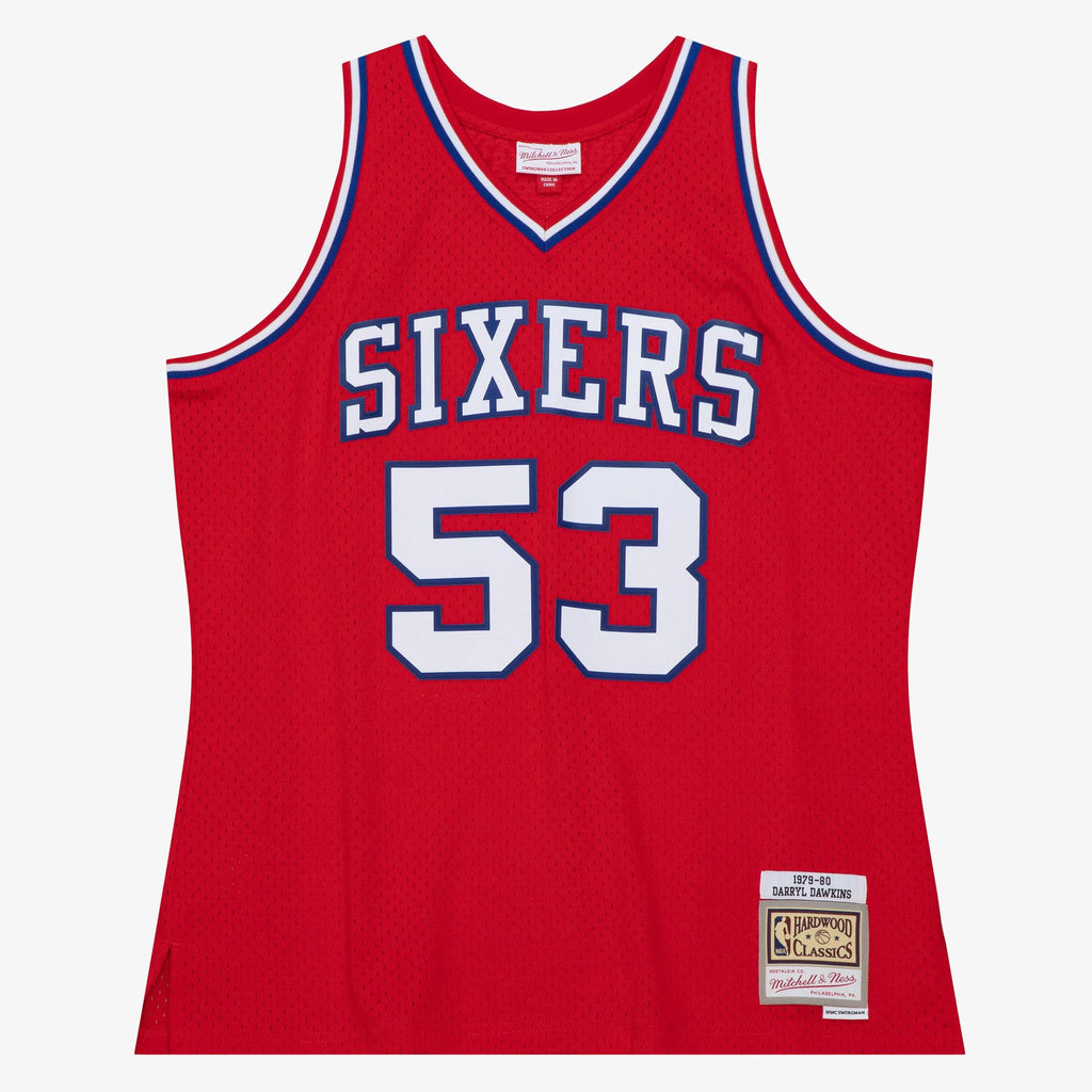 Philadelphia 76ers Mitchell & Ness Darryl Dawkins 1979 Dark Authentic Jersey - University Red