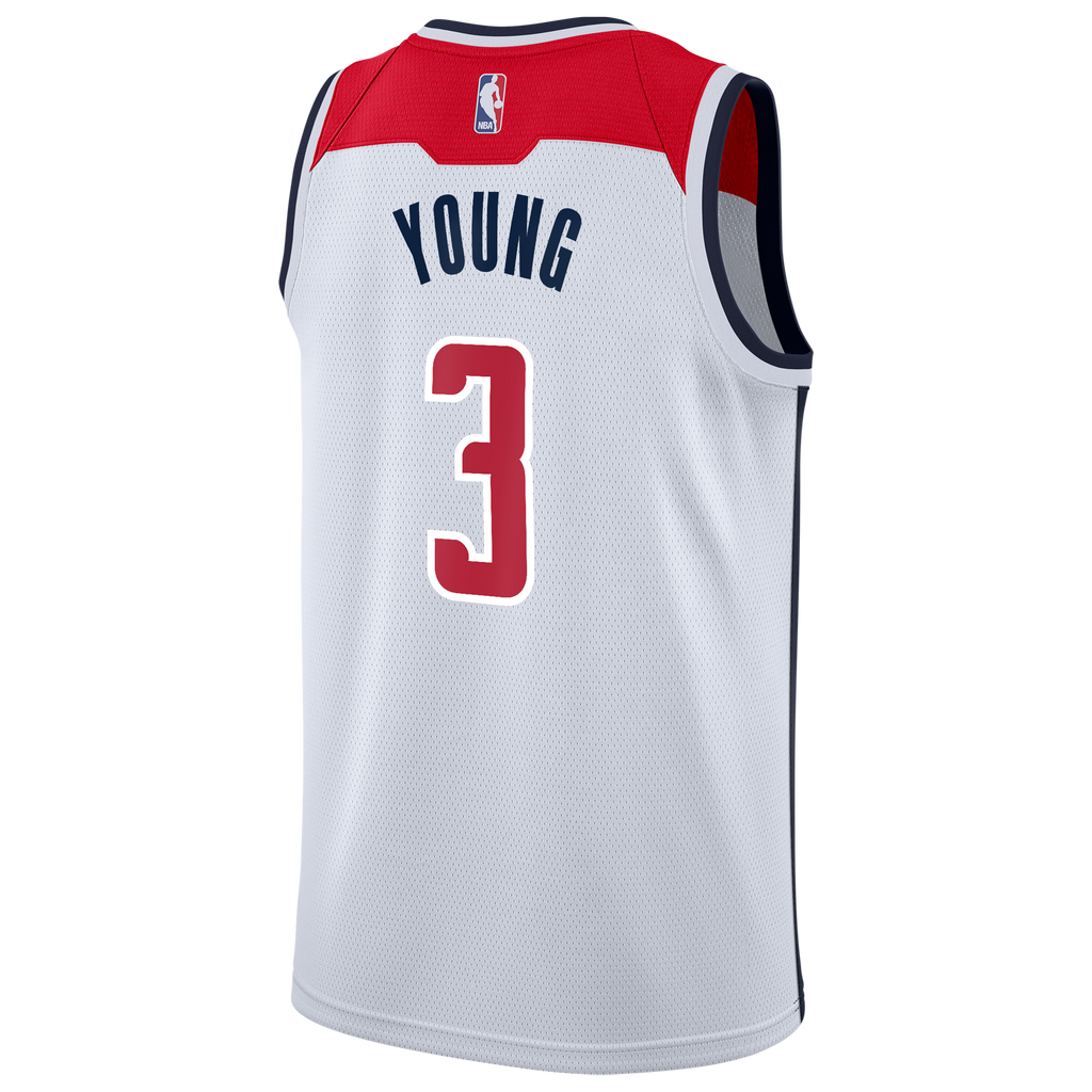 Washington Wizards Nike Association Edition Swingman Jersey - White - Trae Young - Youth