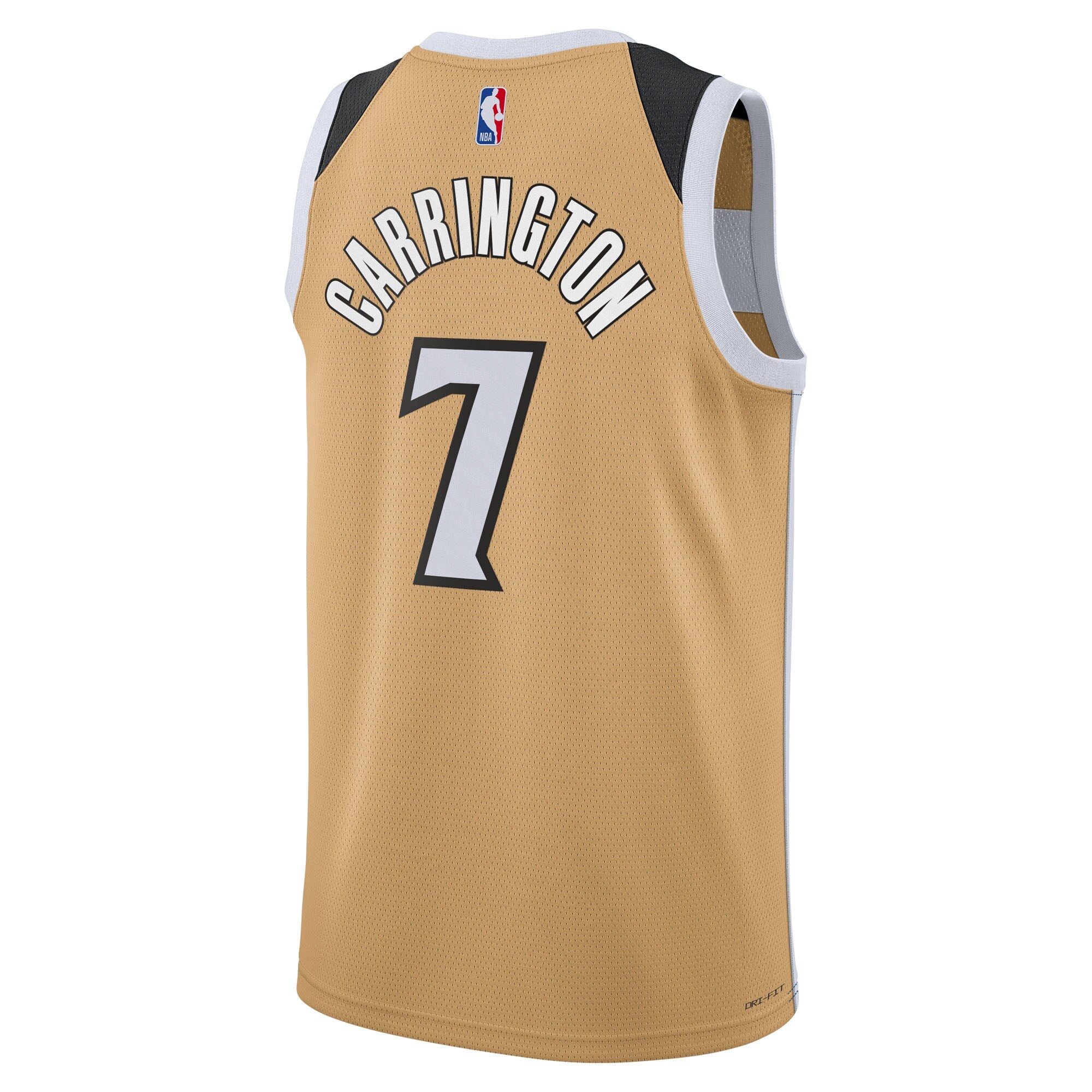 Washington Wizards Nike 2025/26 City Edition Swingman Jersey - Tan - Carlton Carrington - Unisex