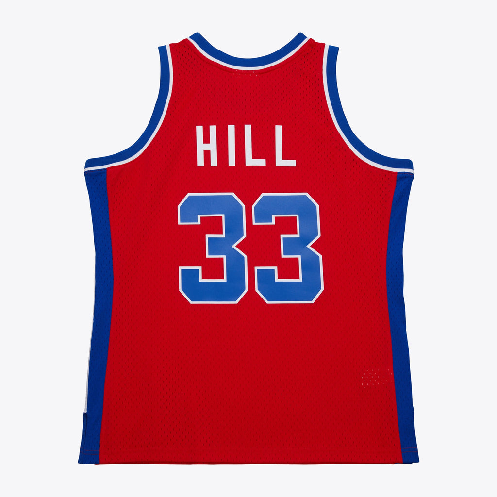 Detroit Pistons Mitchell & Ness Grant Hill 1994 Dark Authentic Jersey - Red