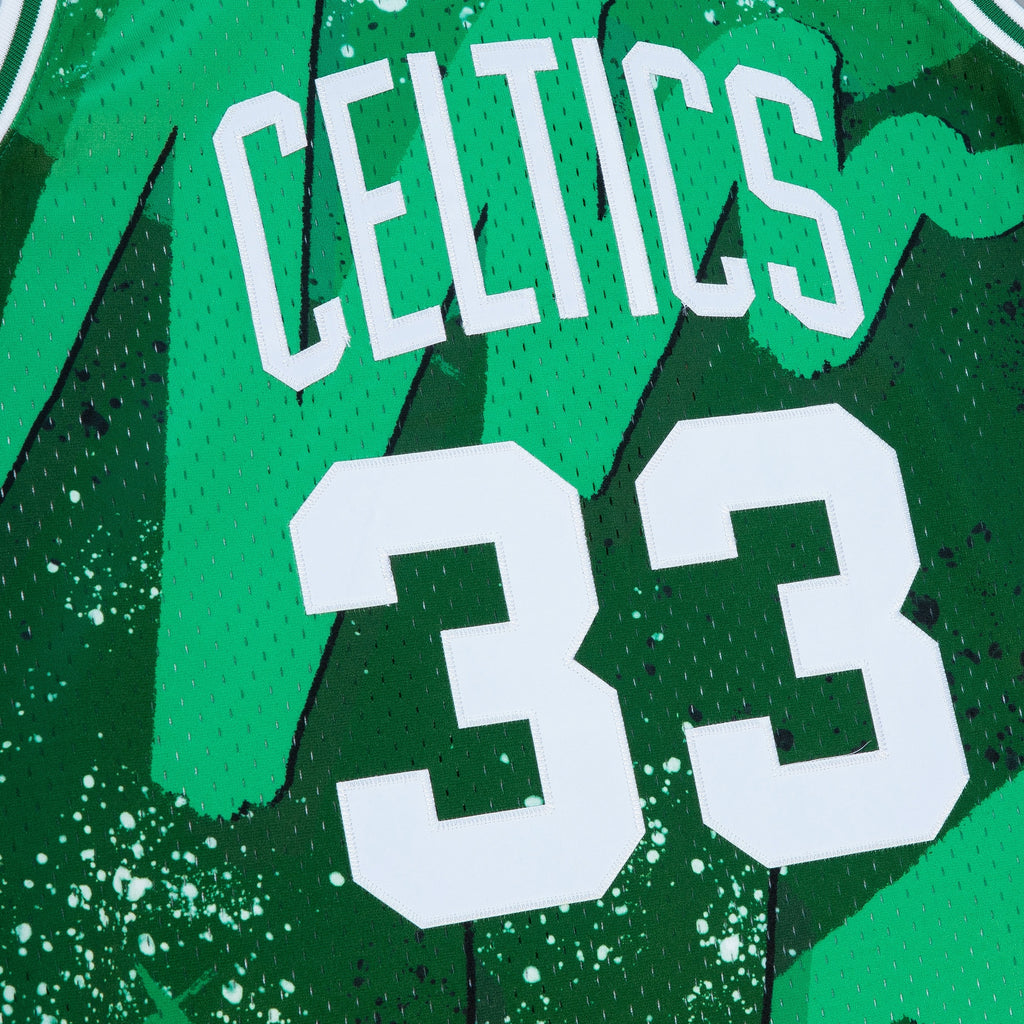 Boston Celtics Mitchell & Ness Larry Bird 1985 Hyper Hoops Swingman Jersey - Green
