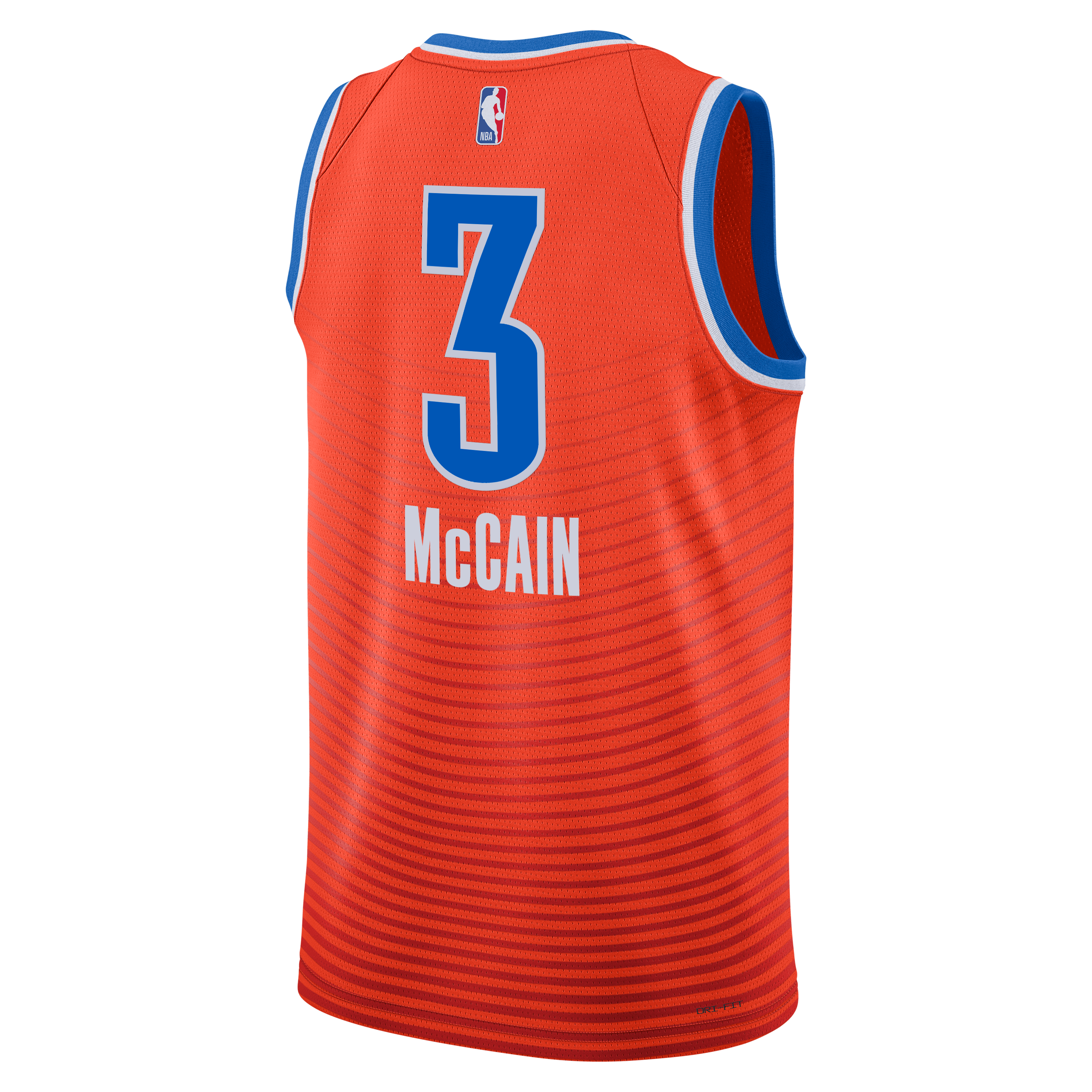 Oklahoma City Thunder Jordan Brand Statement Edition Swingman Jersey - Orange - Jared McCain - Unisex
