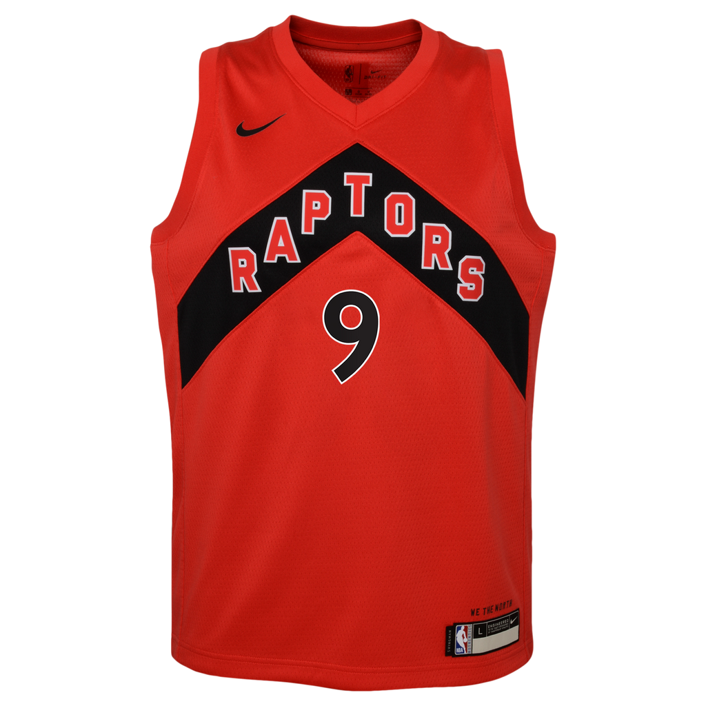 Toronto Raptors Nike Icon Edition Swingman Jersey - Red - RJ Barrett - Youth