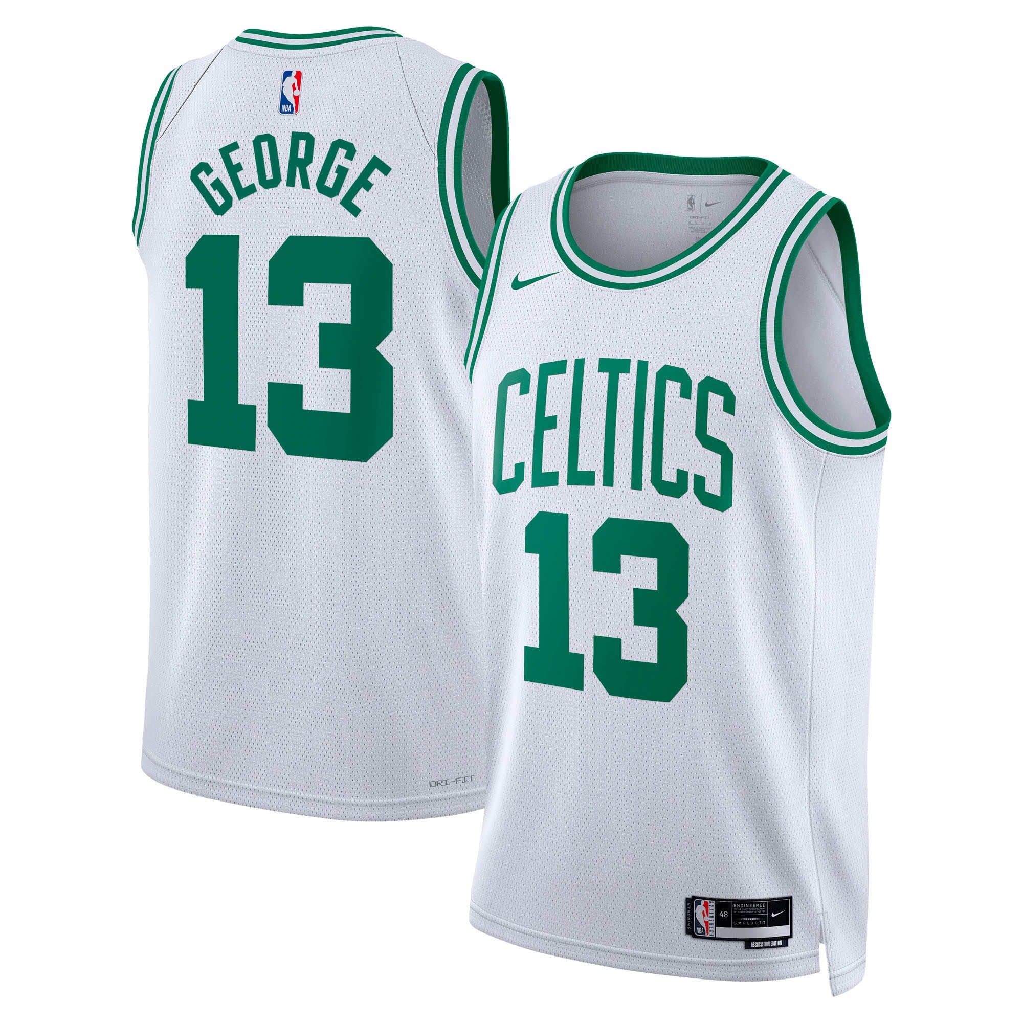 Boston Celtics Nike Association Edition Swingman Jersey - White - Paul George - Unisex