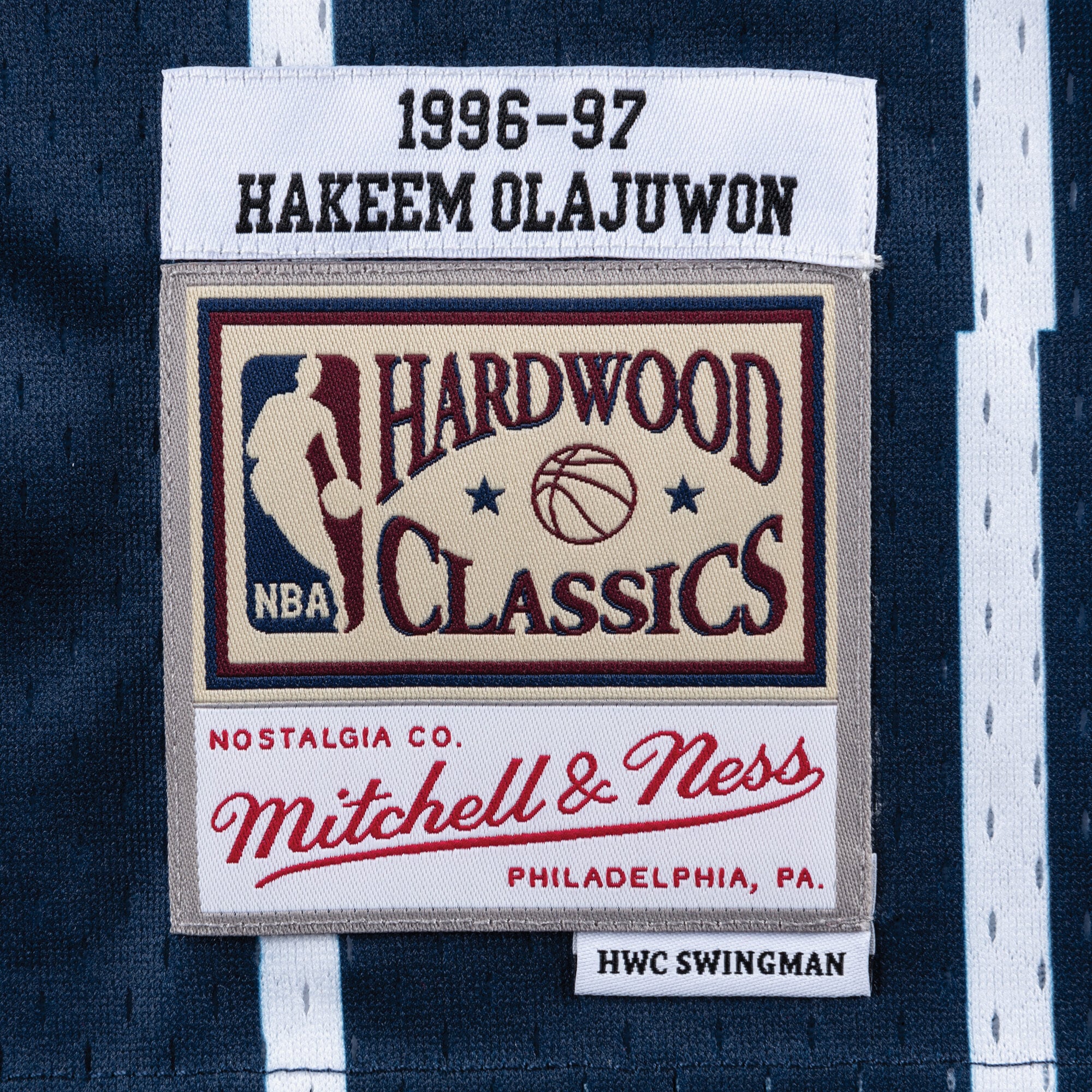 Houston Rockets Mitchell & Ness Swingman Jersey Road Hakeem Olajuwon 1996-97