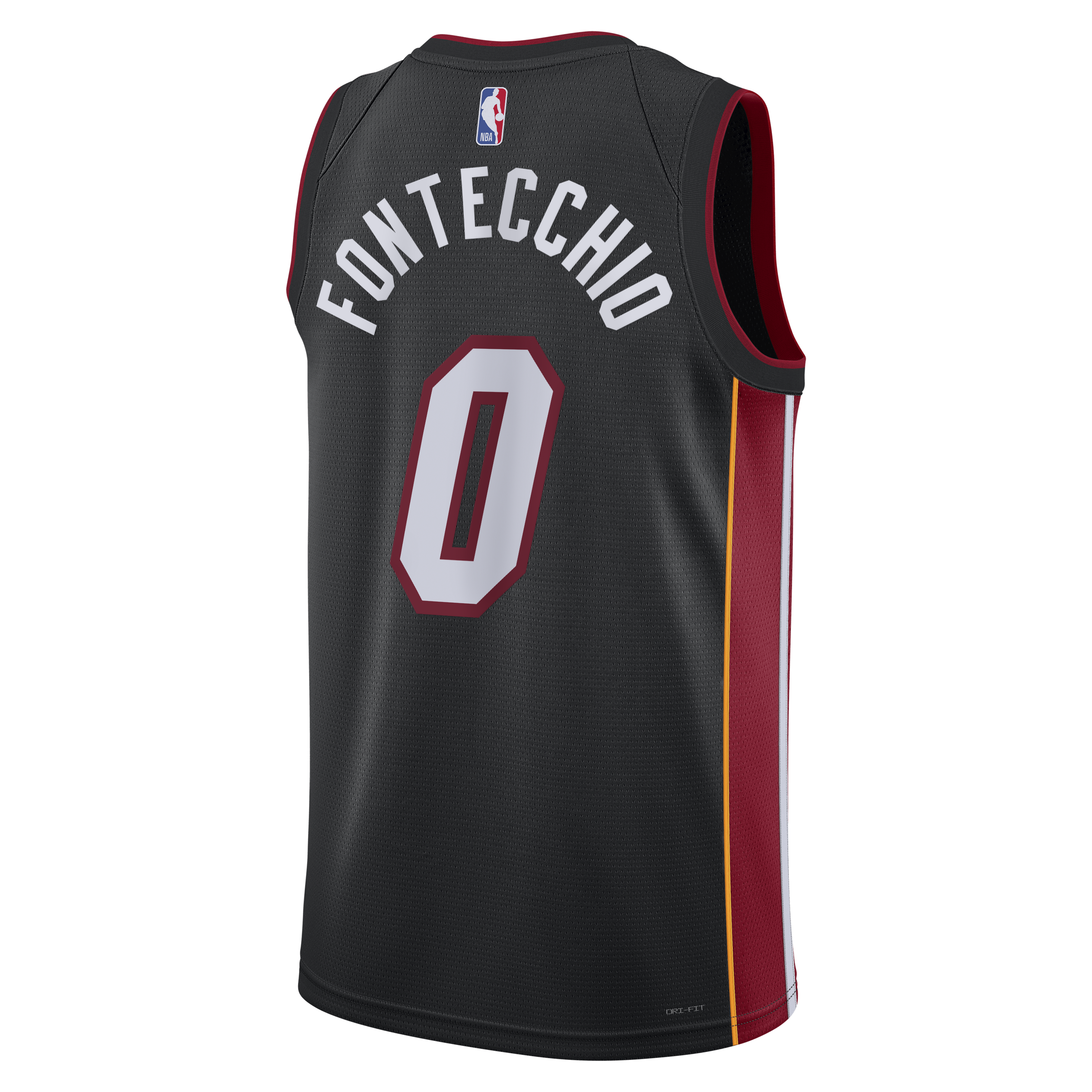 Miami Heat Nike Icon Edition Swingman Jersey - Black - Simone Fontecchio - Unisex
