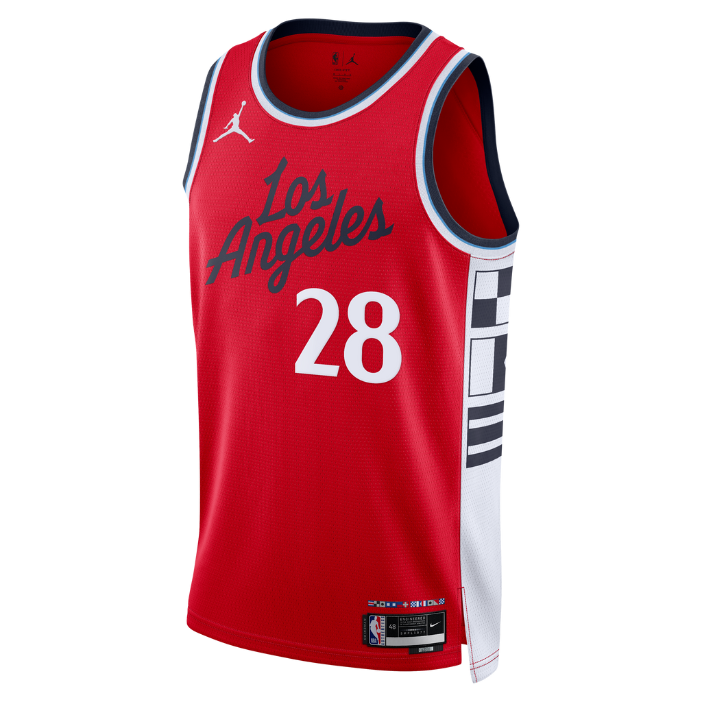 LA Clippers Jordan Brand Statement Edition Swingman Jersey - Red - Rui Hachimura - Mens
