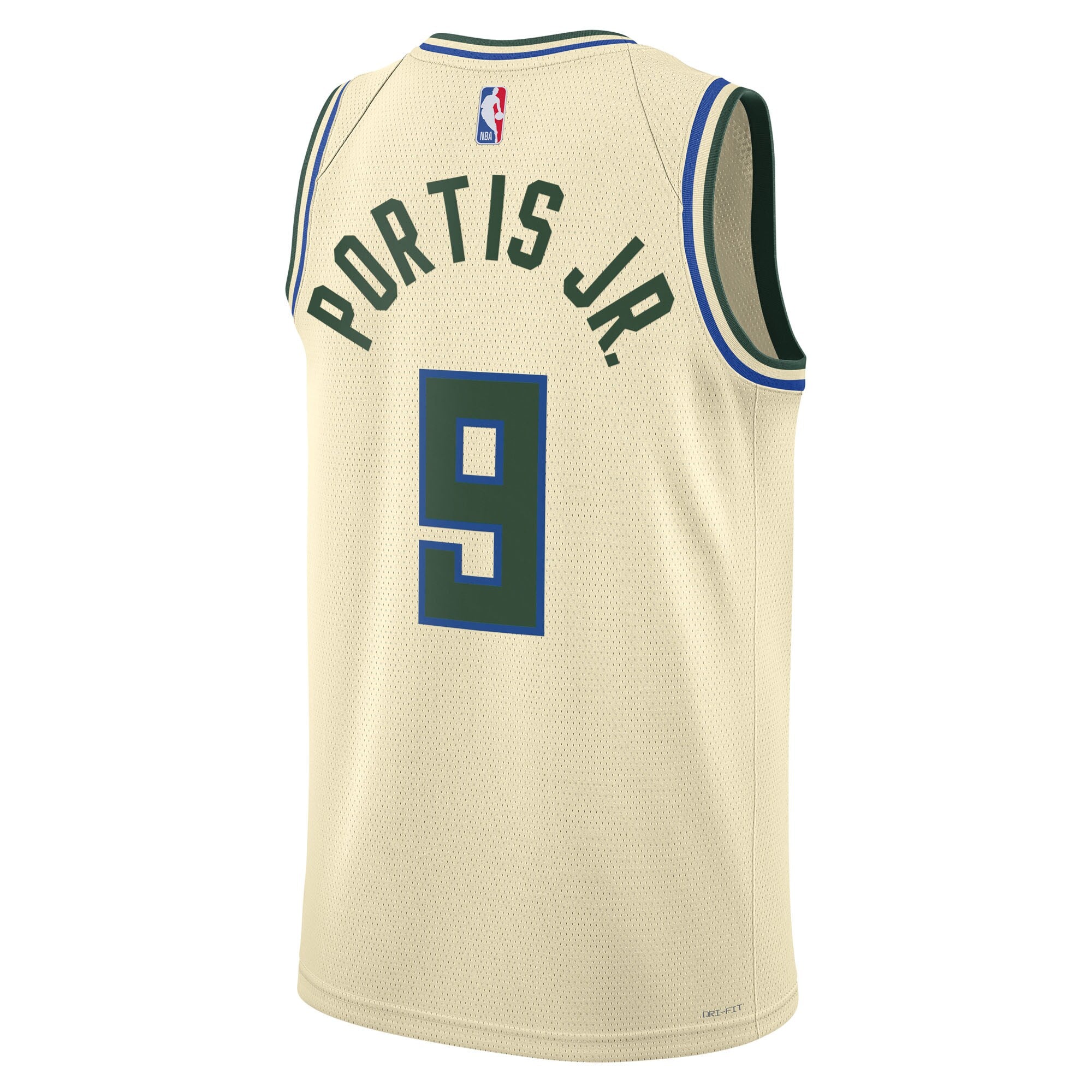 Milwaukee Bucks Nike 2025/26 City Edition Swingman Jersey - Cream - Bobby Portis - Unisex