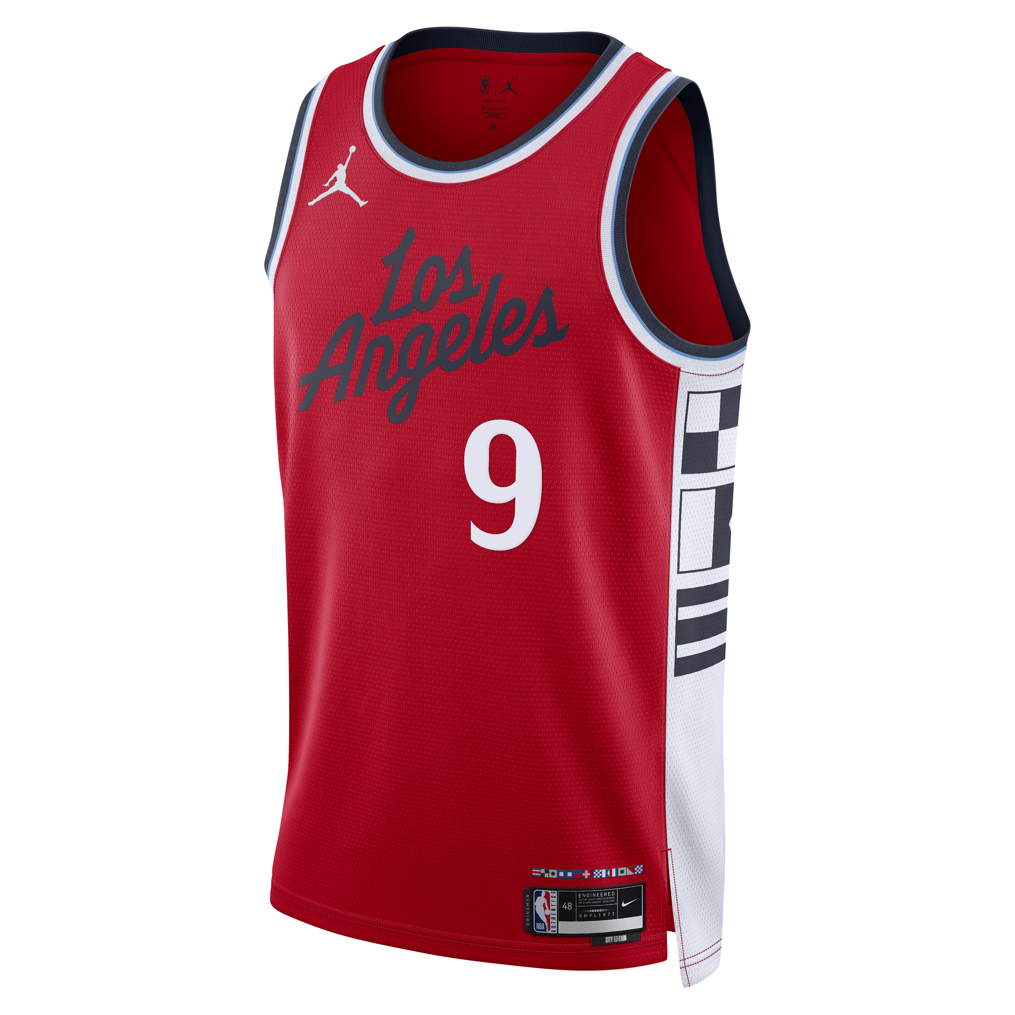 LA Clippers Jordan Brand Statement Edition Swingman Jersey - Red - Bennedict Mathurin - Mens