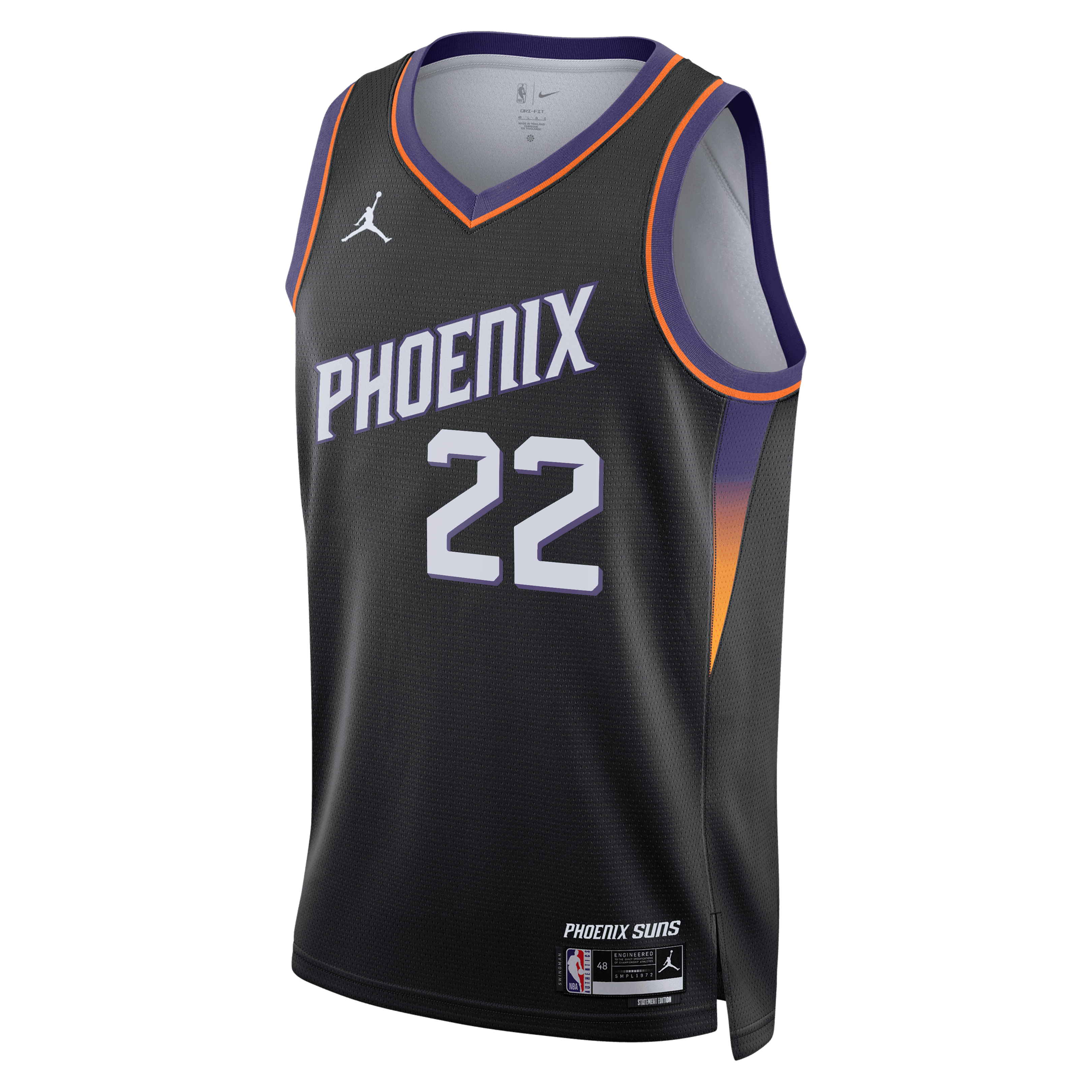 Phoenix Suns Jordan Brand Statement Edition Jersey - Black - Miles Bridges - Unisex