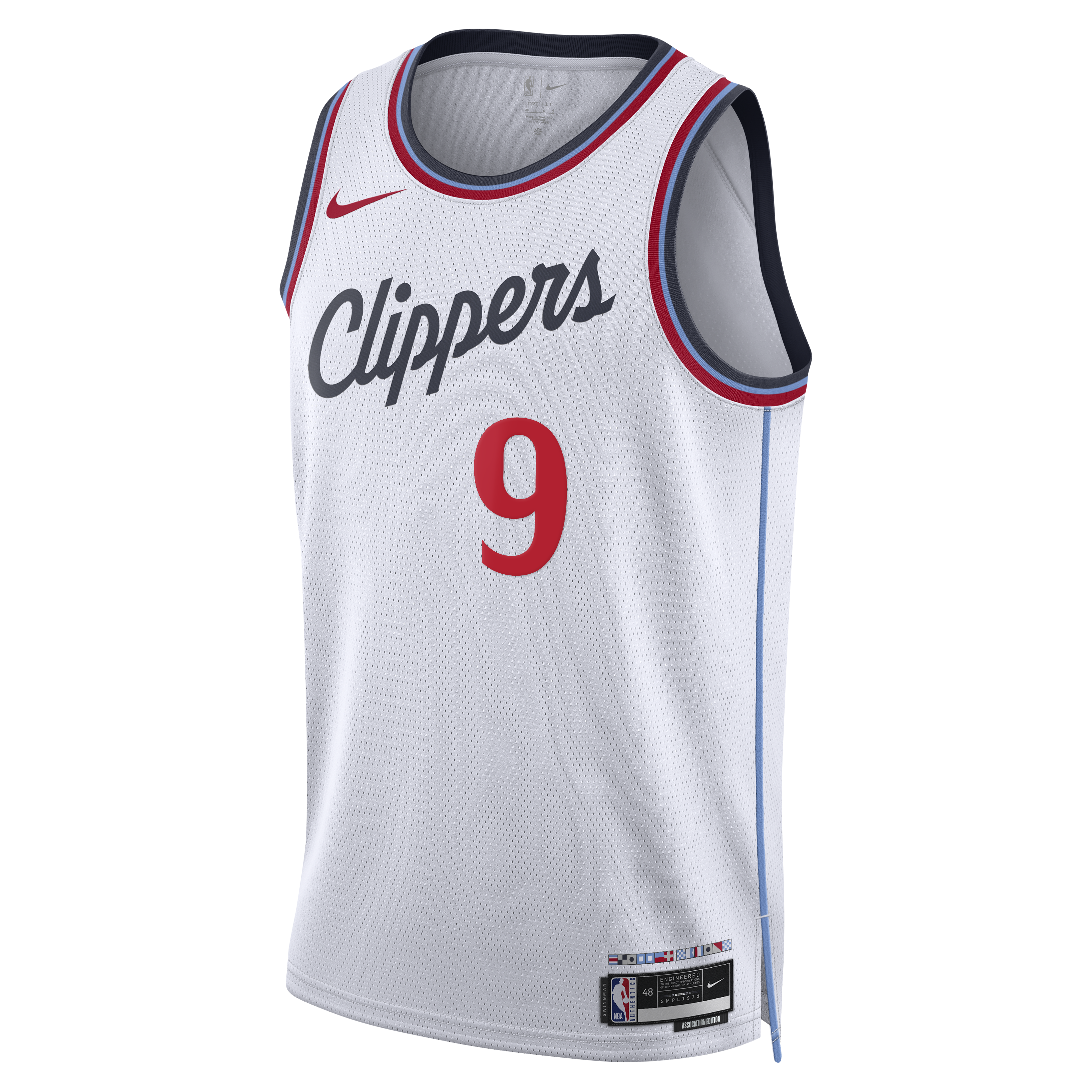 Los Angeles Clippers Nike Replica Association Edition Swingman Jersey - White - Bennedict Mathurin - Unisex