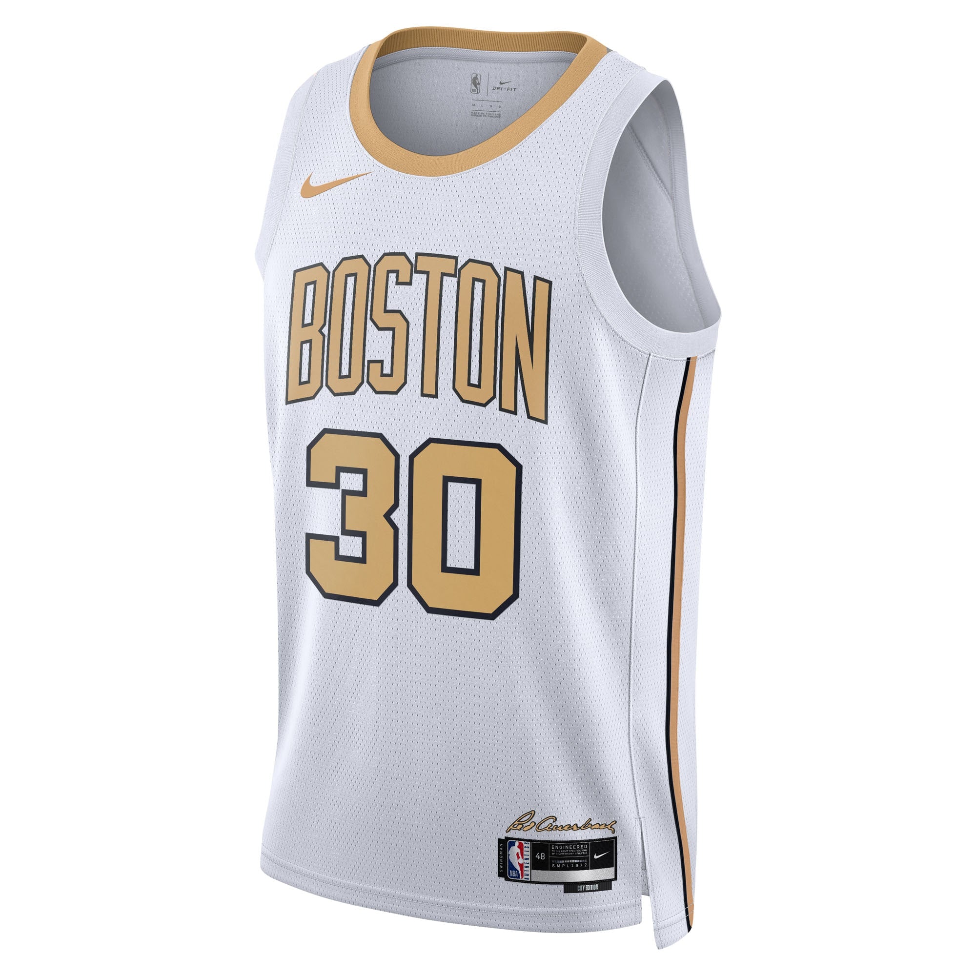 Boston Celtics Nike 2025/26 City Edition Swingman Jersey - White - Sam Hauser - Unisex