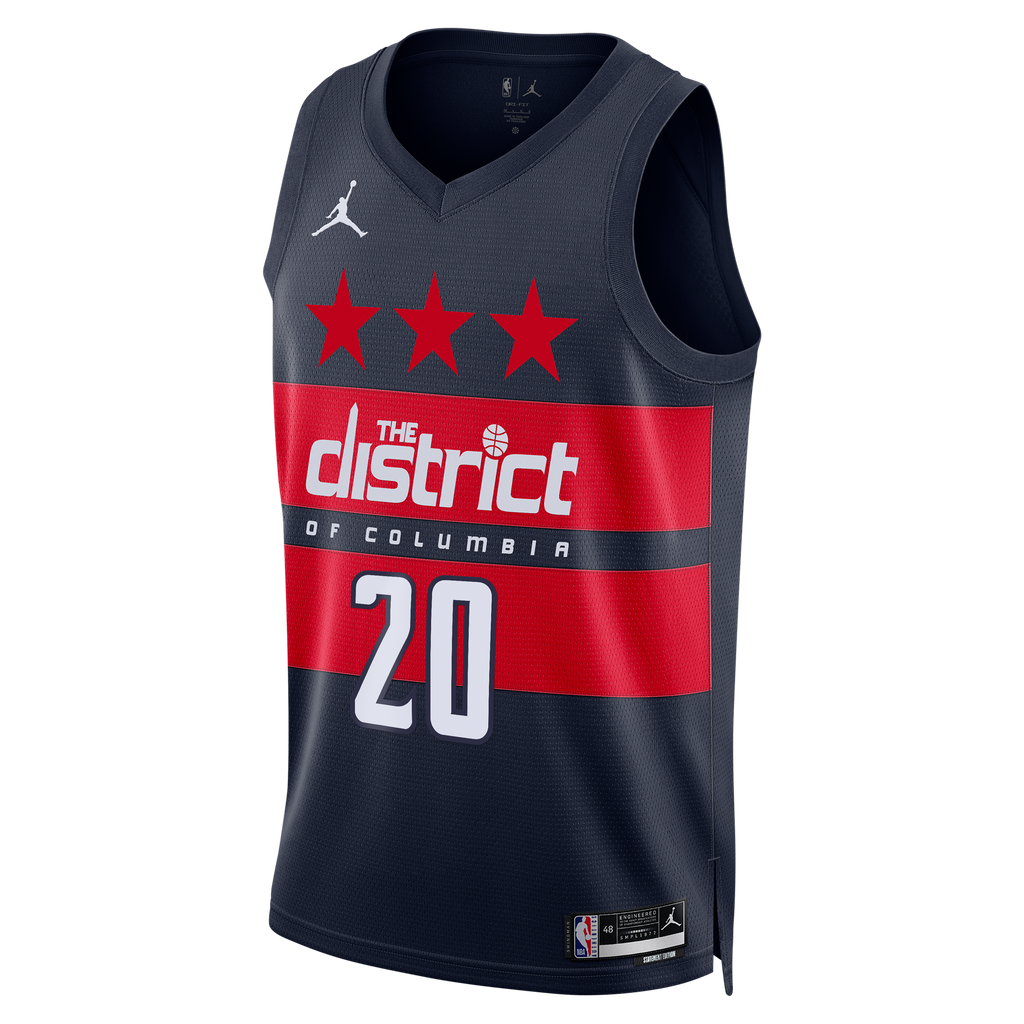 Washington Wizards Jordan Brand Statement Edition Swingman Jersey - Navy - Alex Sarr - Mens