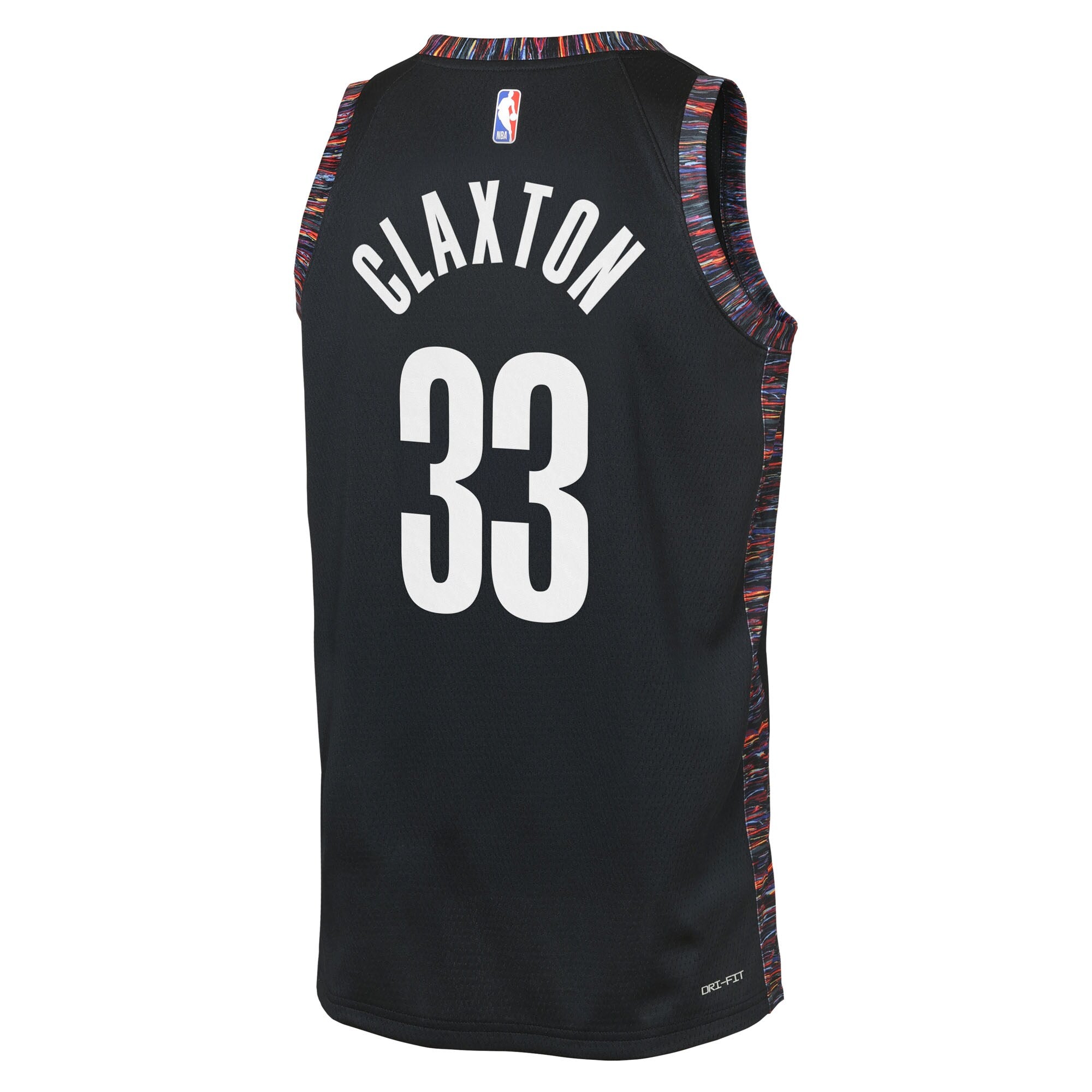 Brooklyn Nets Nike 2025/26 City Edition Swingman Jersey - Black - Nic Claxton - Youth