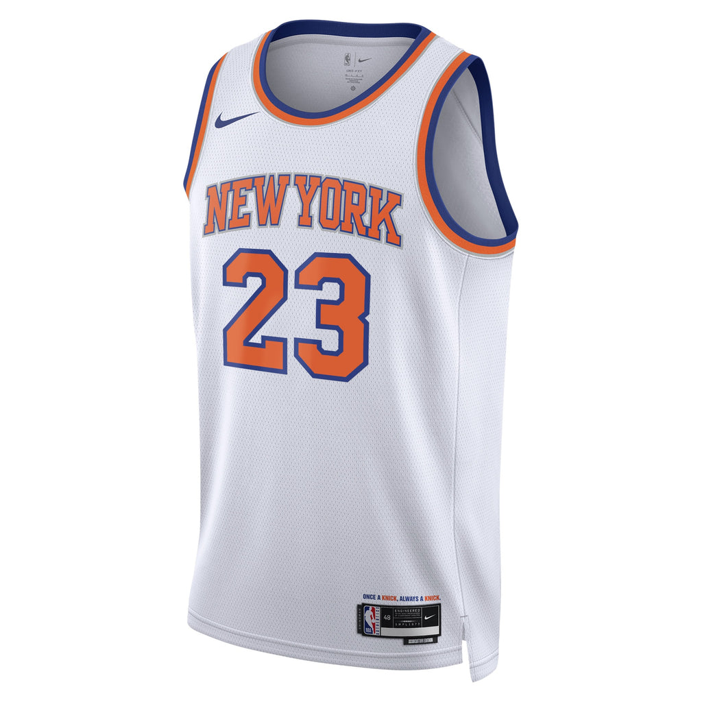 New York Knicks Nike Association Edition Swingman Jersey - White - Mitchell Robinson - Unisex