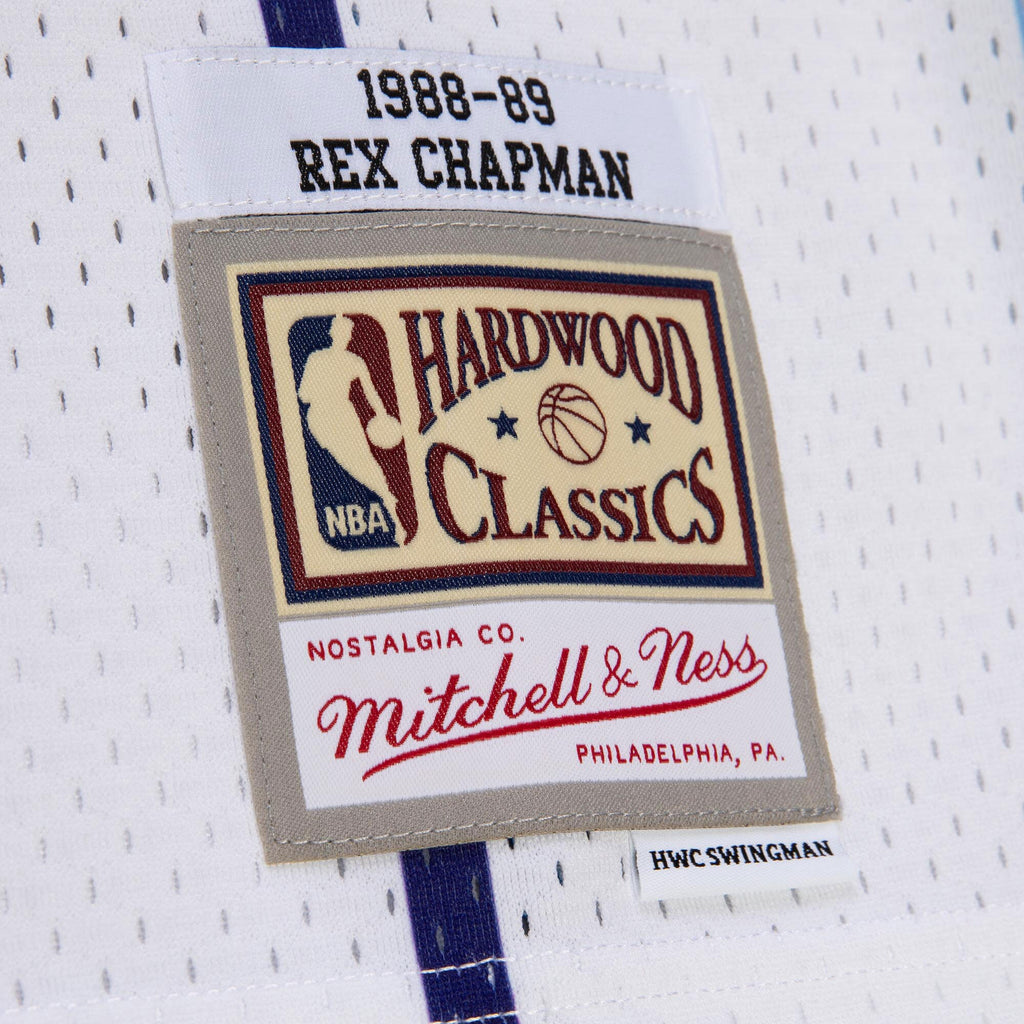 Charlotte Hornets Mitchell & Ness Rex Chapman 1988 Authentic Jersey - White
