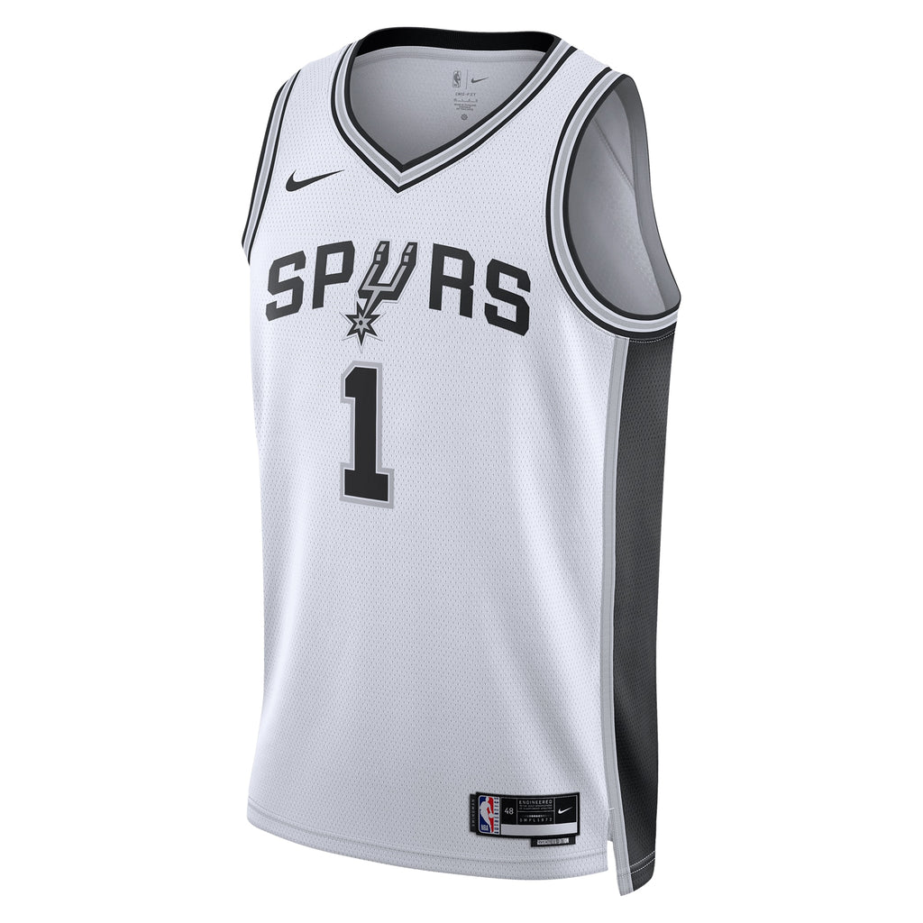 San Antonio Spurs Nike Association Edition Swingman Jersey - White - Victor Wembanyama - Unisex