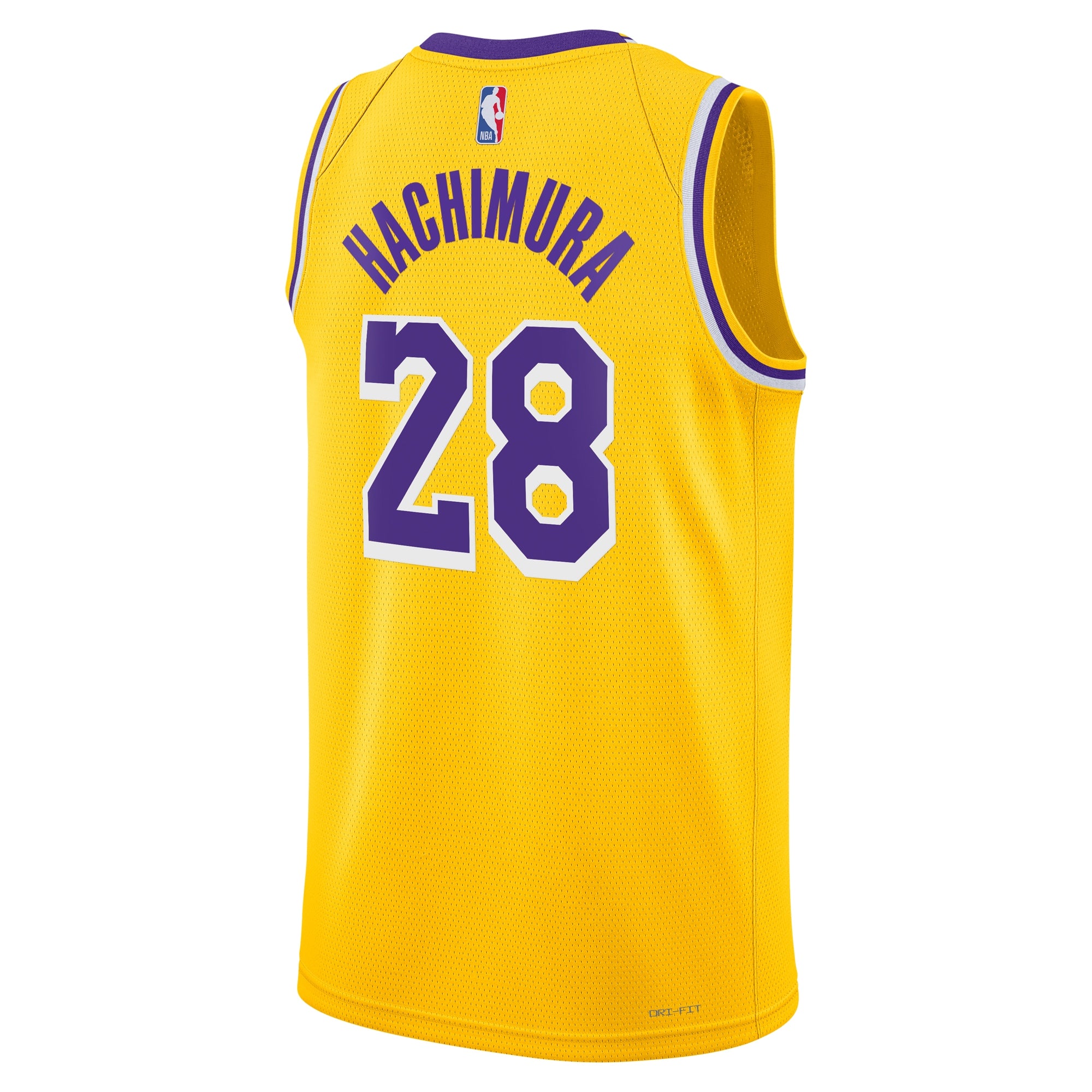 Los Angeles Lakers Nike Icon Swingman Jersey - Gold - Rui Hachimura - Youth
