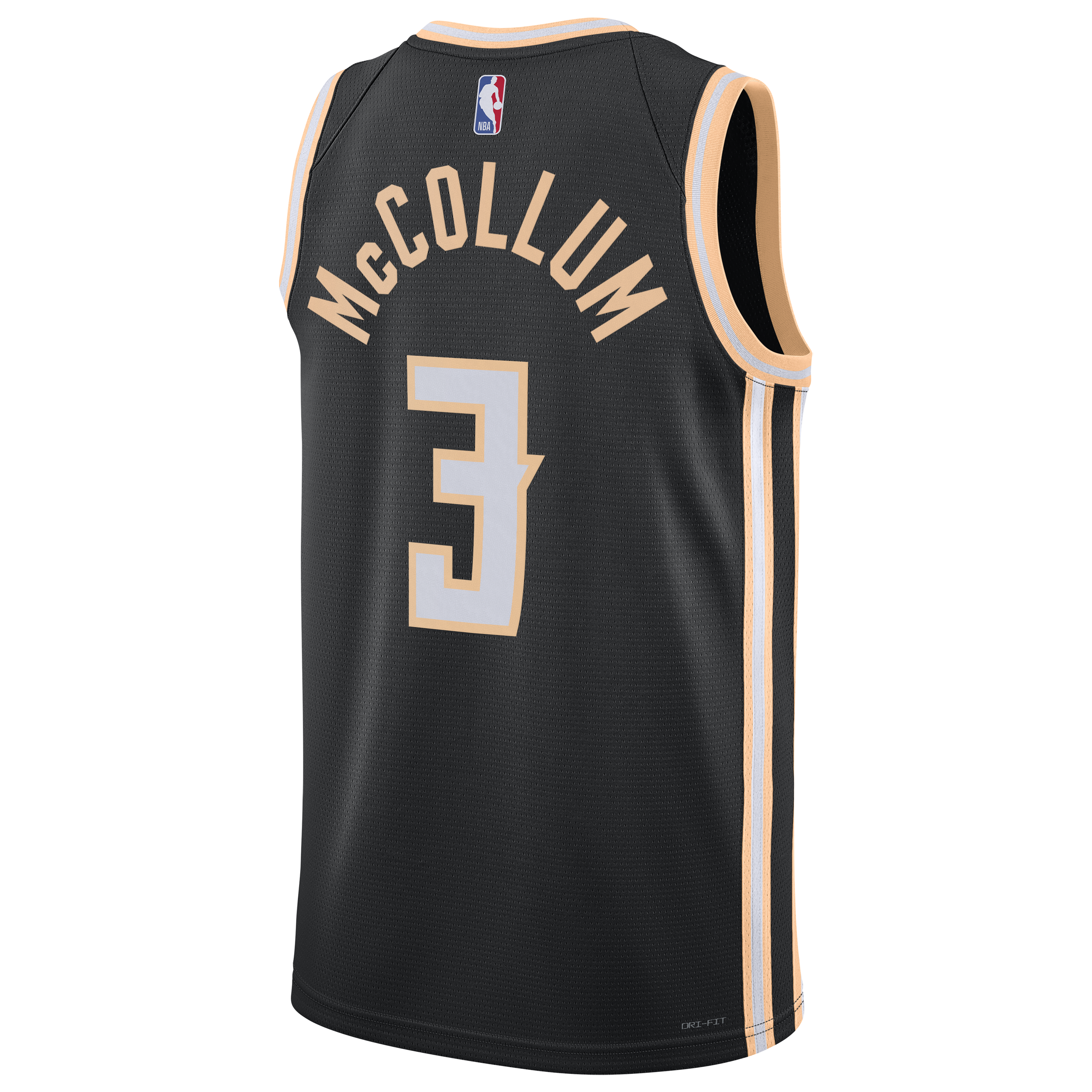 Nike Atlanta Hawks 2025/26 Nike City Edition Swingman Jersey - Black - CJ McCollum - Unisex