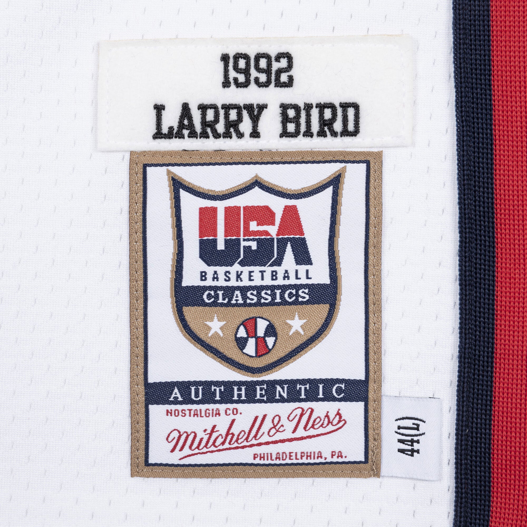 USA Basketball Mitchell & Ness Authentic Jersey Larry Bird 1992