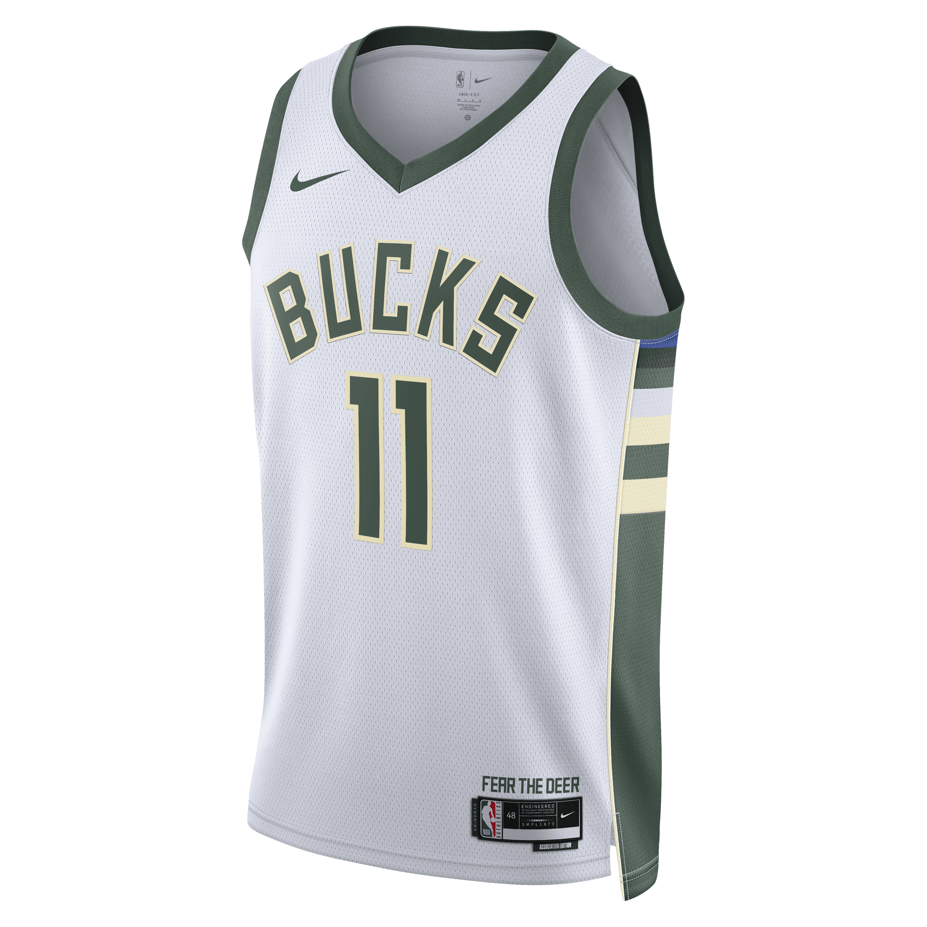 Milwaukee Bucks Association Edition Swingman Jersey - White - Tyler Herro - Unisex