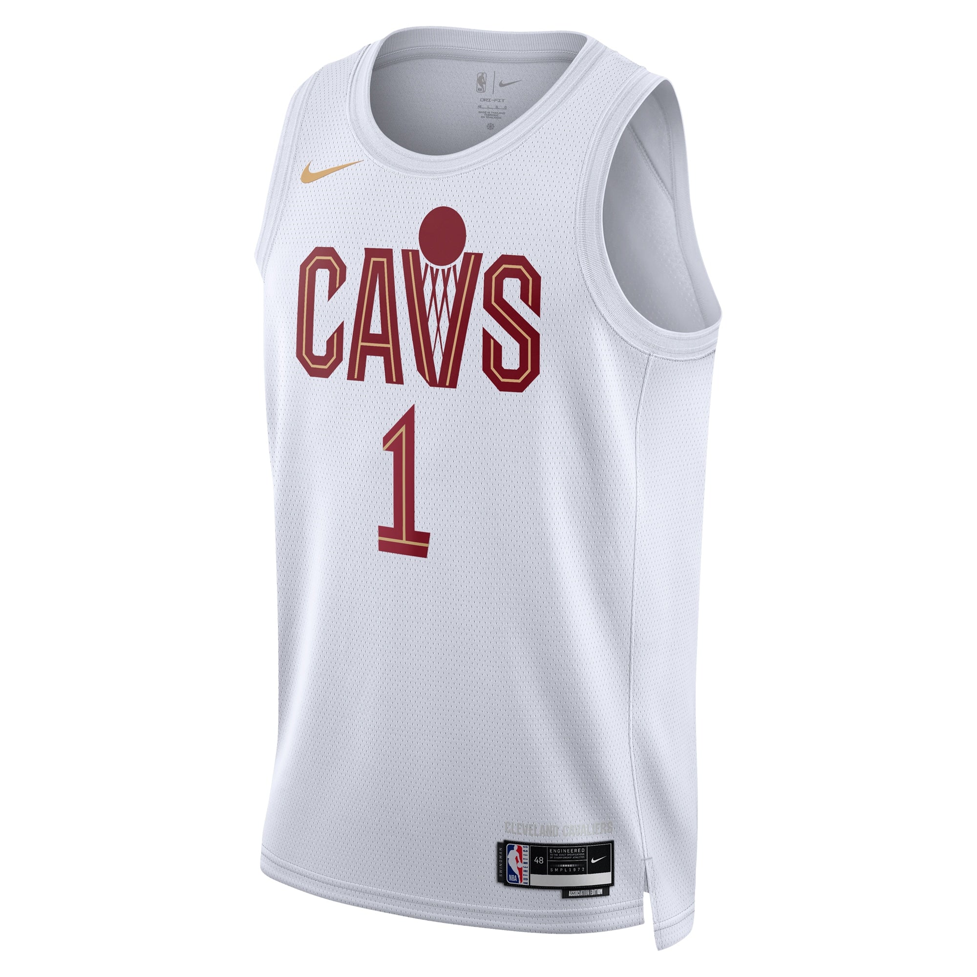 Cleveland Cavaliers Nike Association Edition Swingman Jersey - White - Max Strus - Unisex