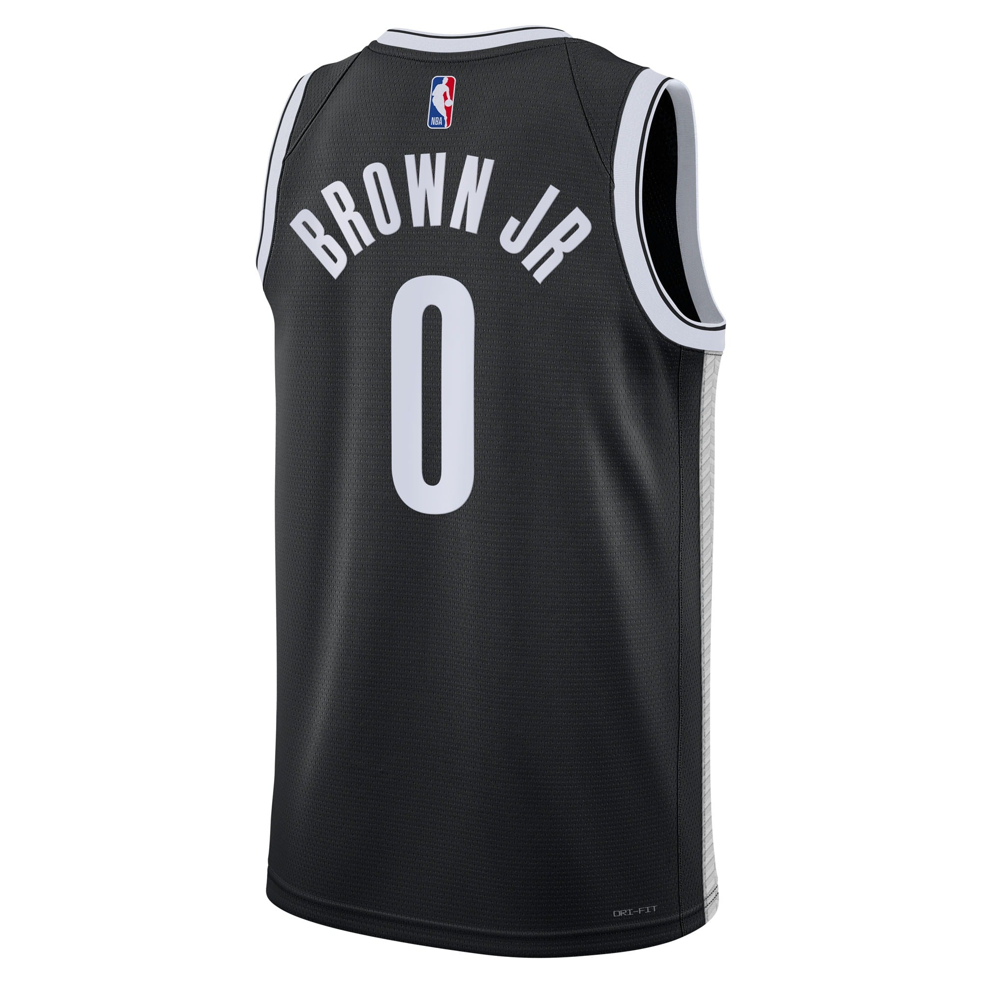 Brooklyn Nets Nike Icon Swingman Jersey - Black - Mikel Brown Jr. - Unisex