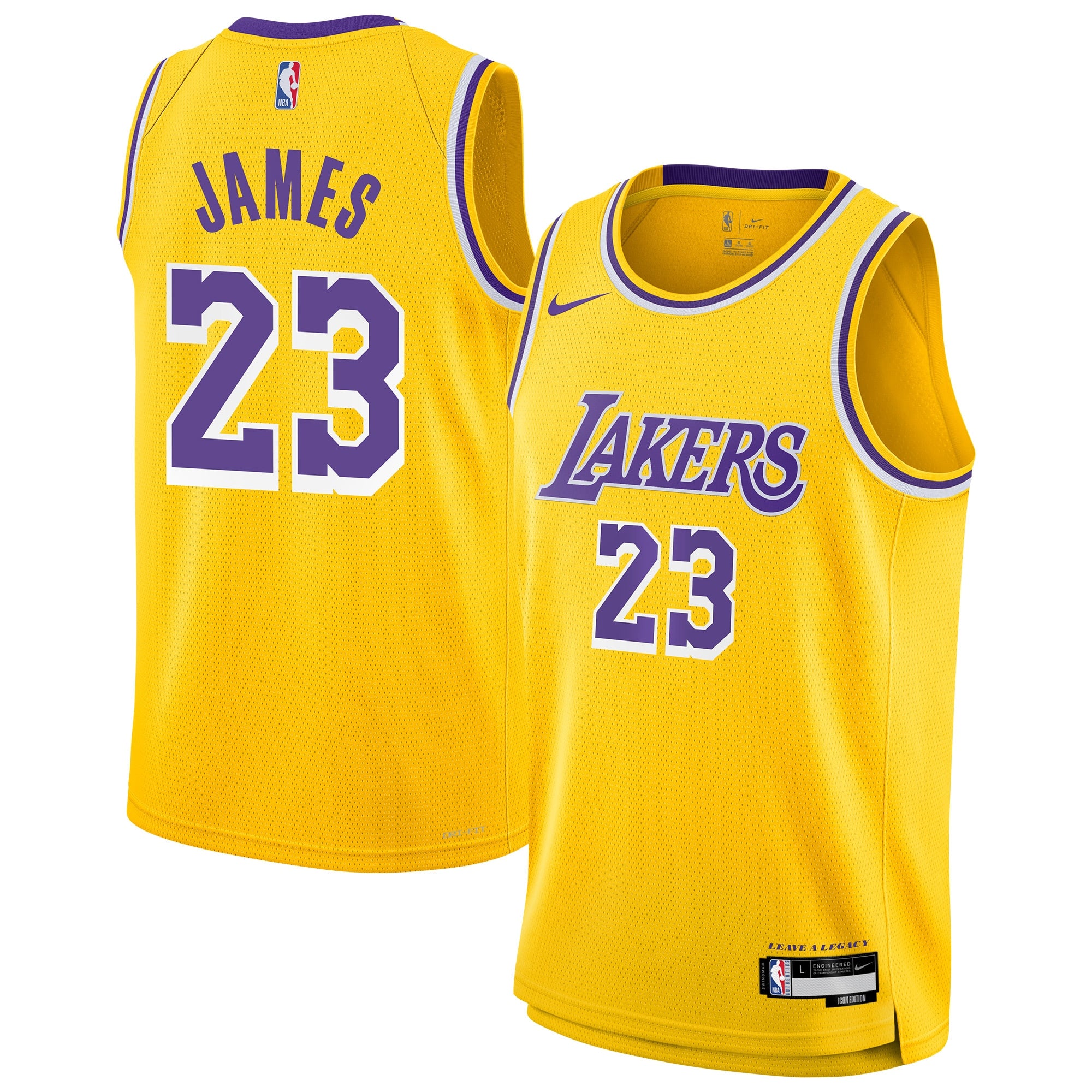 Los Angeles Lakers NBA Swingman Jersey - Lebron James - Youth