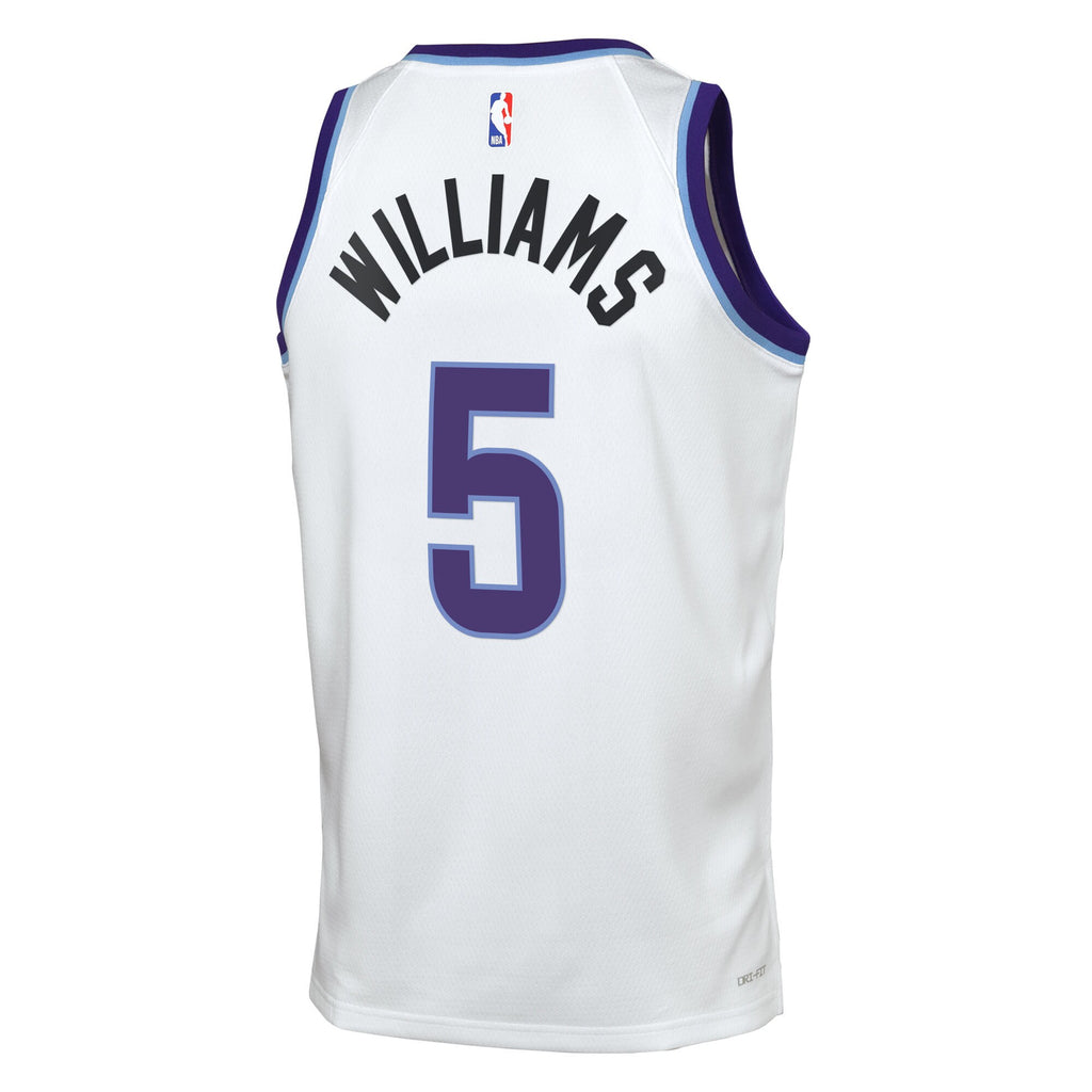 Utah Jazz Nike Replica Association Edition Swingman Jersey - White - Cody Williams - Youth