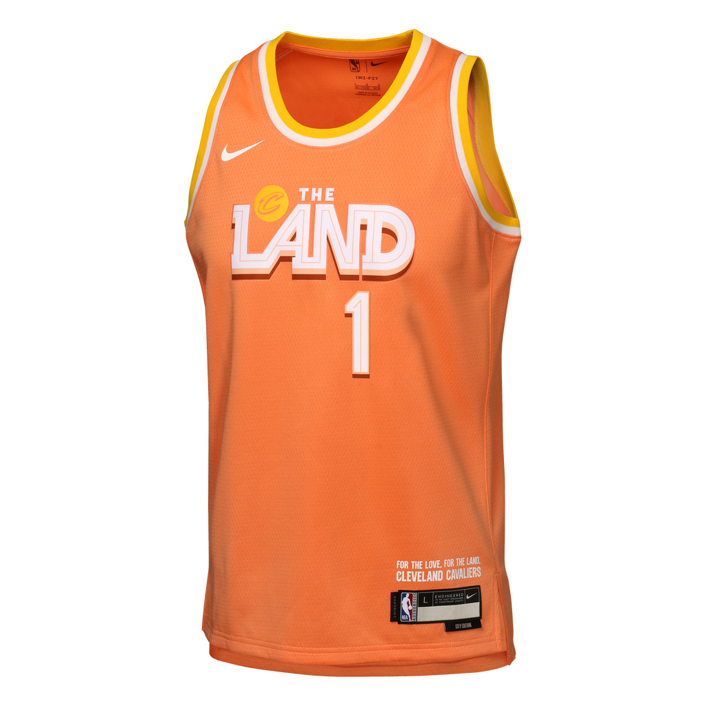 Nike Cleveland Cavaliers 2025/26 City Edition Swingman Jersey - Orange - James Harden - Youth