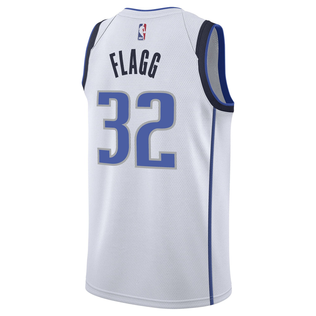Dallas Mavericks Nike Association Edition Swingman Jersey NBA 2025 First Round Draft Pick - White - Cooper Flagg - Youth
