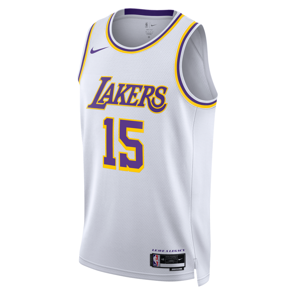 Los Angeles Lakers Nike Association Edition Swingman Jersey - White - Austin Reaves - Unisex