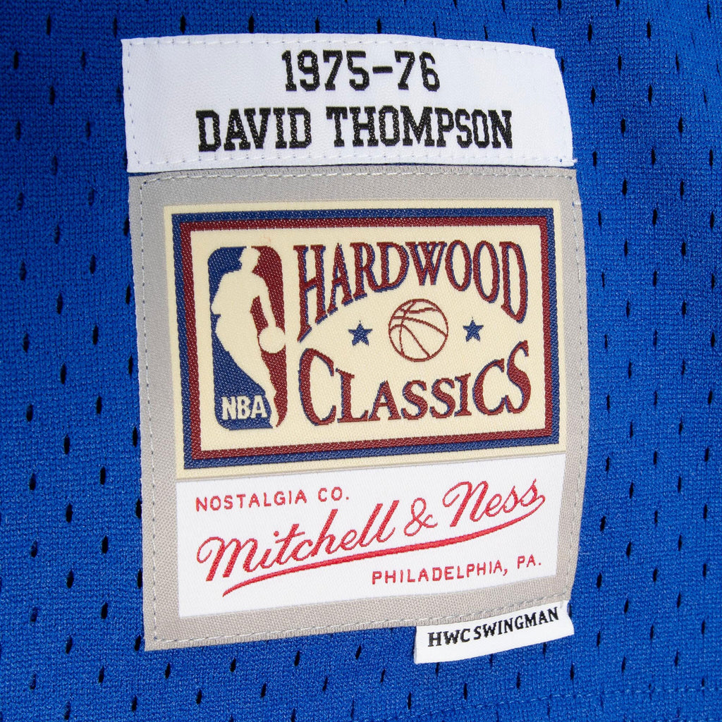 Denver Nuggets Mitchell & Ness David Thompson 1975 Dark Authentic Jersey - Royal Blue