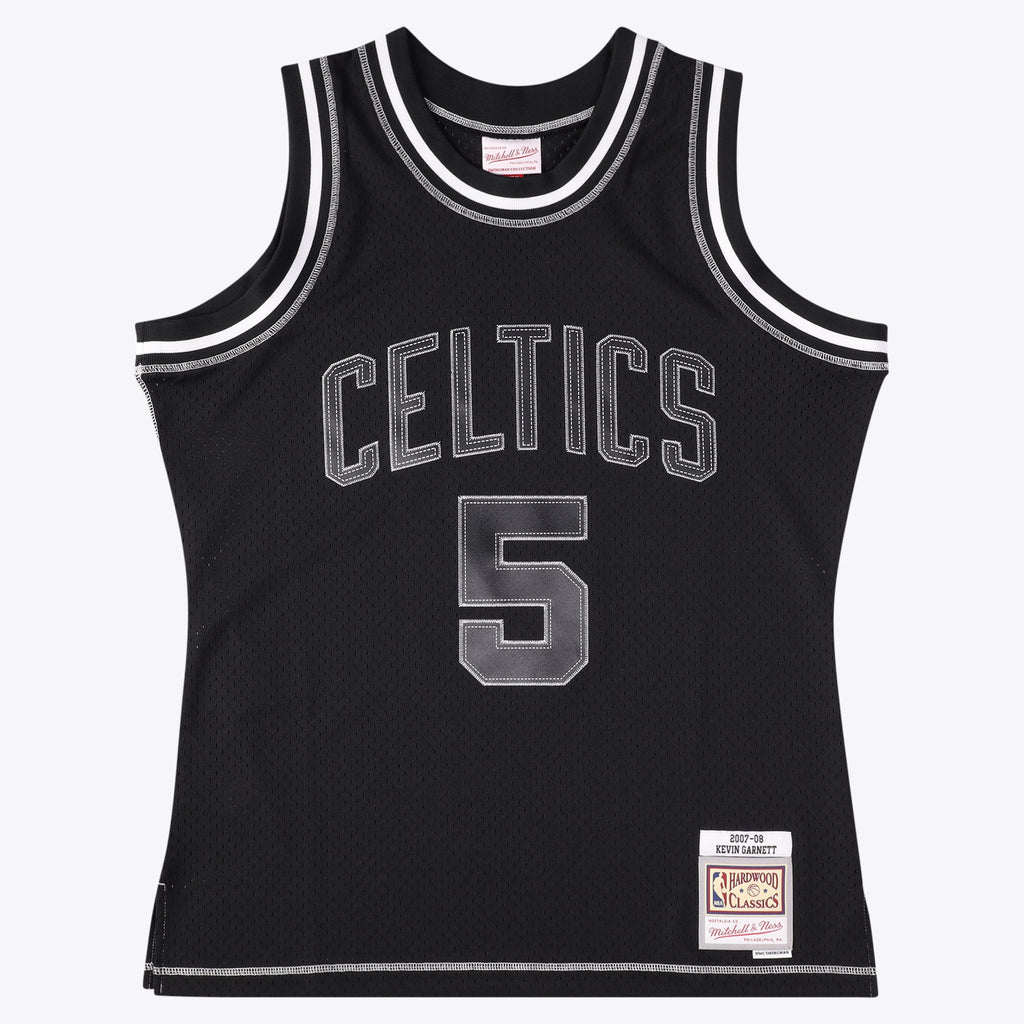 Boston Celtics Mitchell & Ness Kevin Garnett 2007 Contrast 2K Swingman Jersey - Black