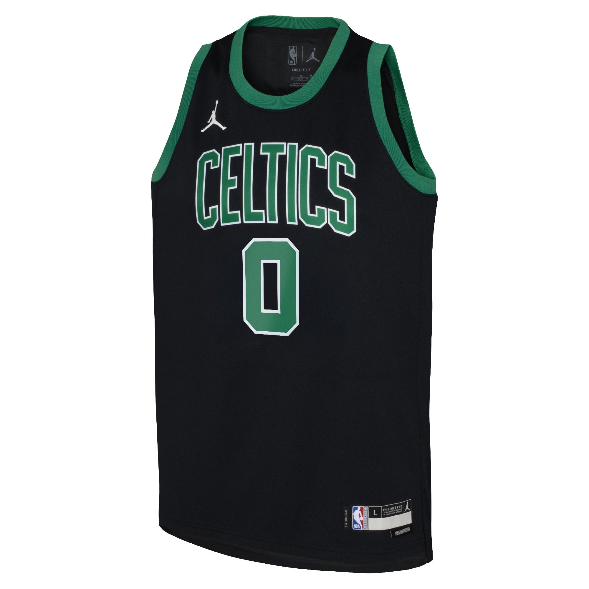 Boston Celtics Jordan Brand Statement Edition Swingman Jersey 22 - Black - Jayson Tatum - Youth