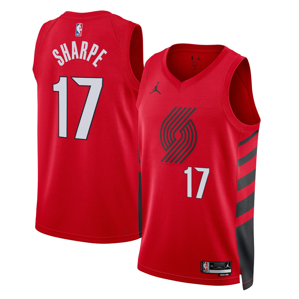 Portland Trail Blazers Jordan Statement Edition Swingman Jersey - Red - Shaedon Sharpe - Unisex