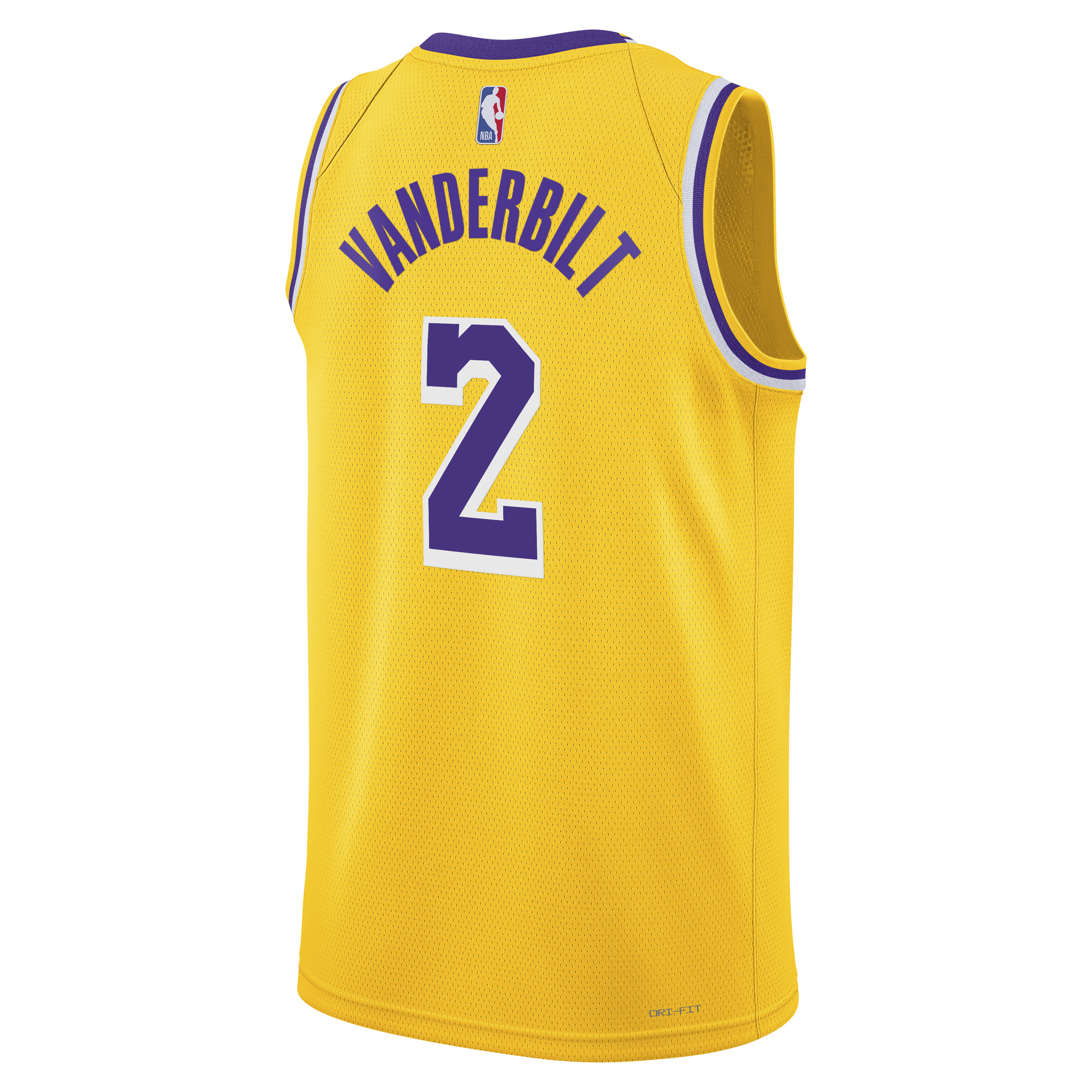 Los Angeles Lakers Nike Icon Edition Swingman Jersey - Gold - Jarred Vanderbilt - Unisex