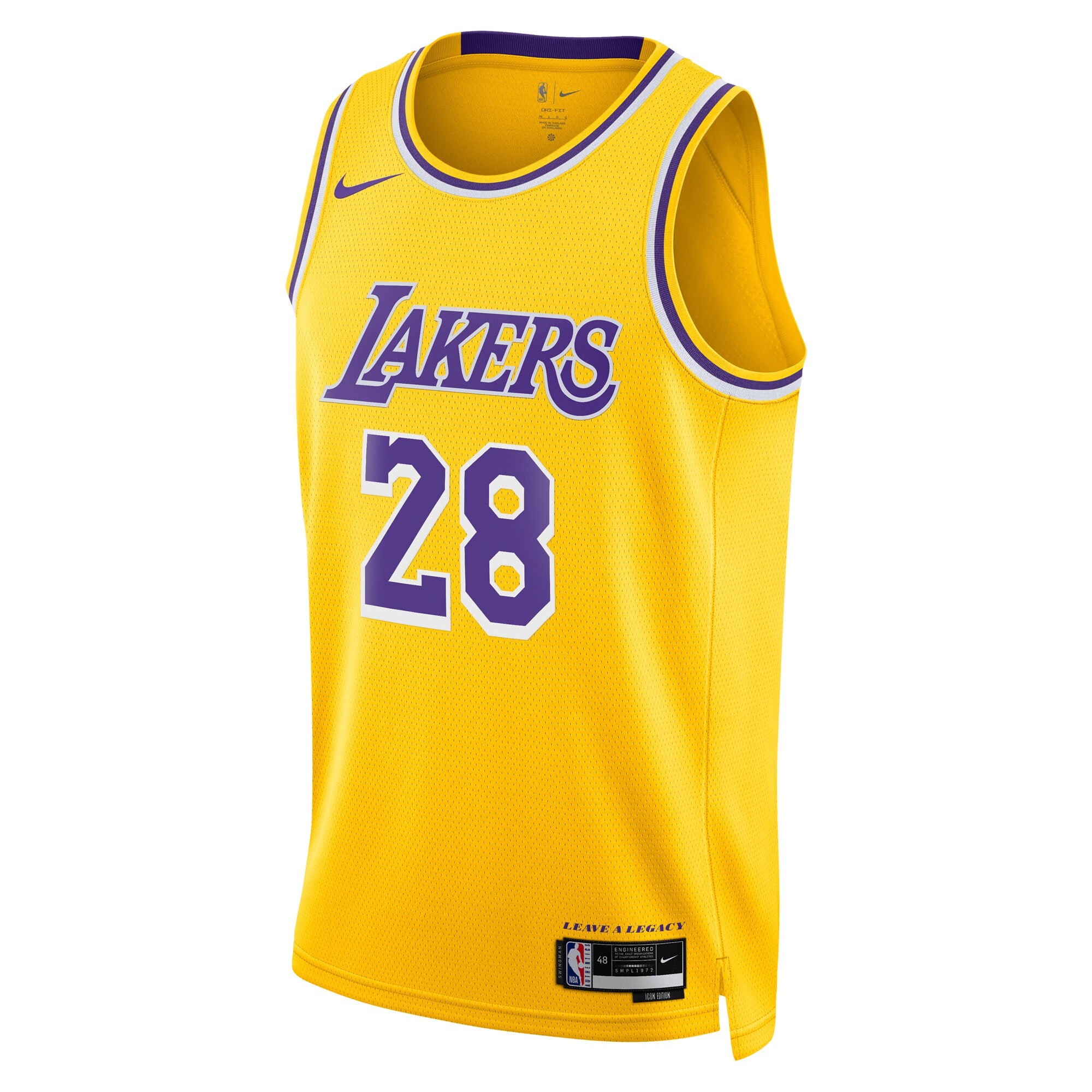 Los Angeles Lakers Nike Icon Swingman Jersey - Gold - Rui Hachimura - Youth