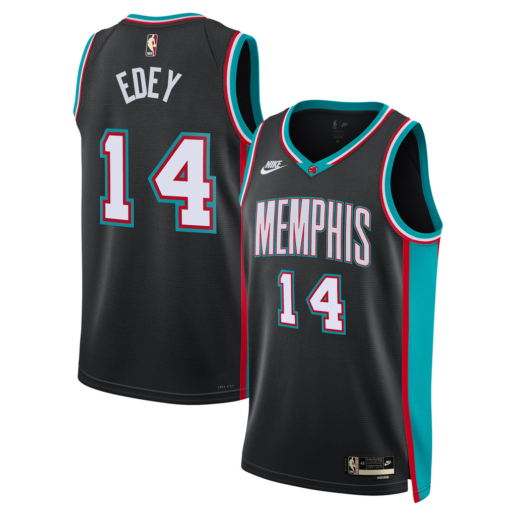 Memphis Grizzlies Nike Classic Edition Jersey - Black - Zach Edey - Unisex