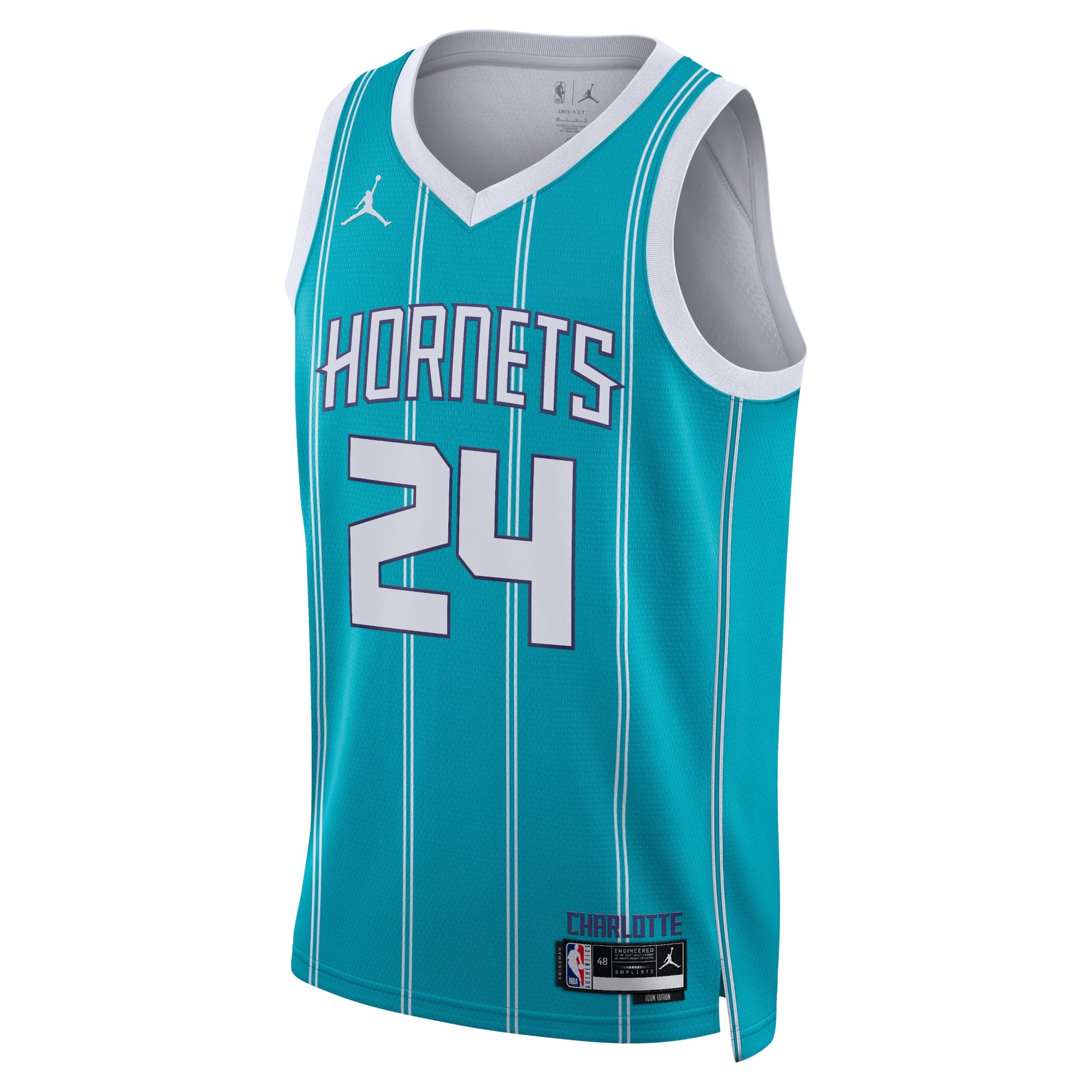 Charlotte Hornets Jordan Brand Icon Edition Swingman Jersey - Teal - Brandon Miller - Unisex