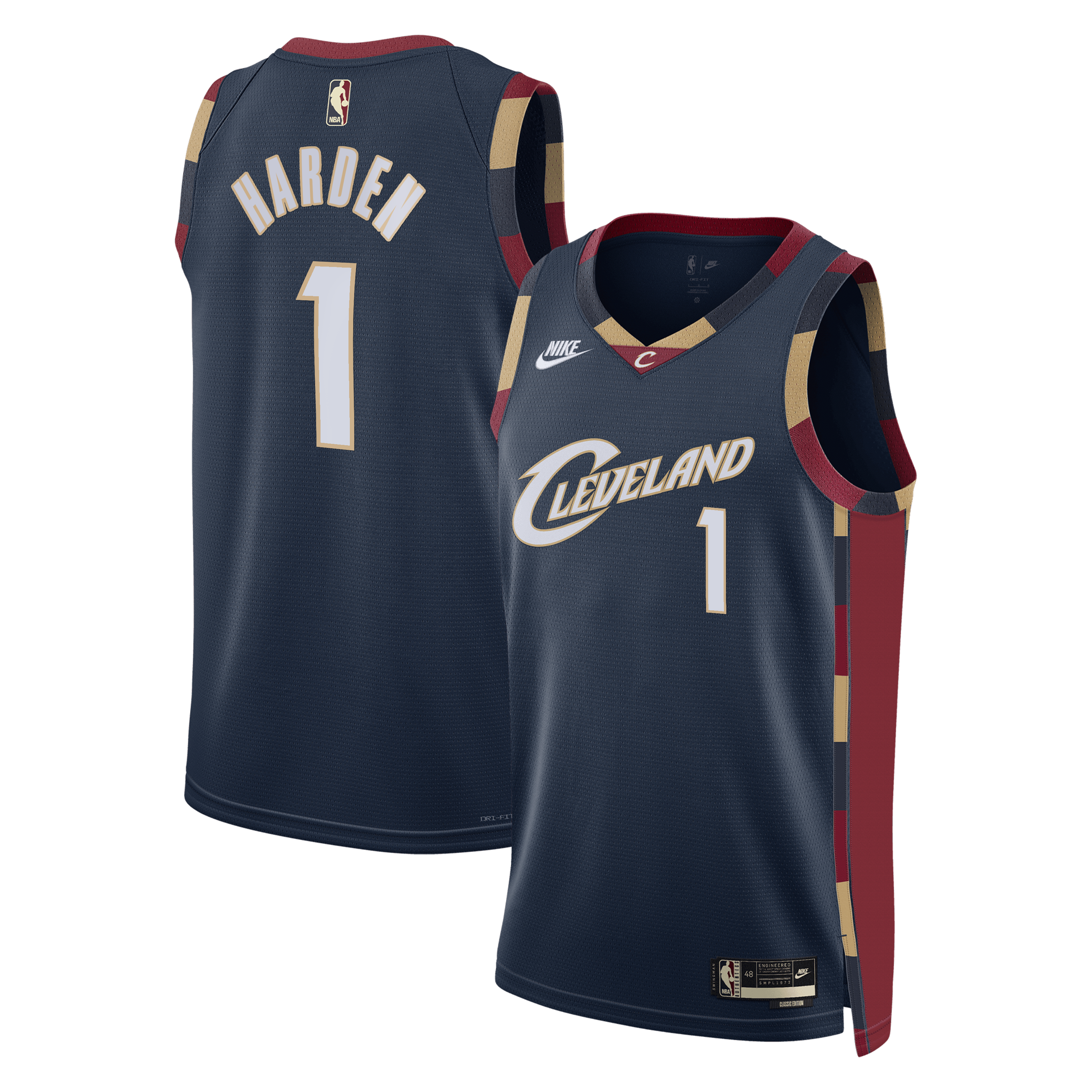 Cleveland Cavaliers Nike Classic Edition Swingman Jersey - Navy - James Harden - Unisex