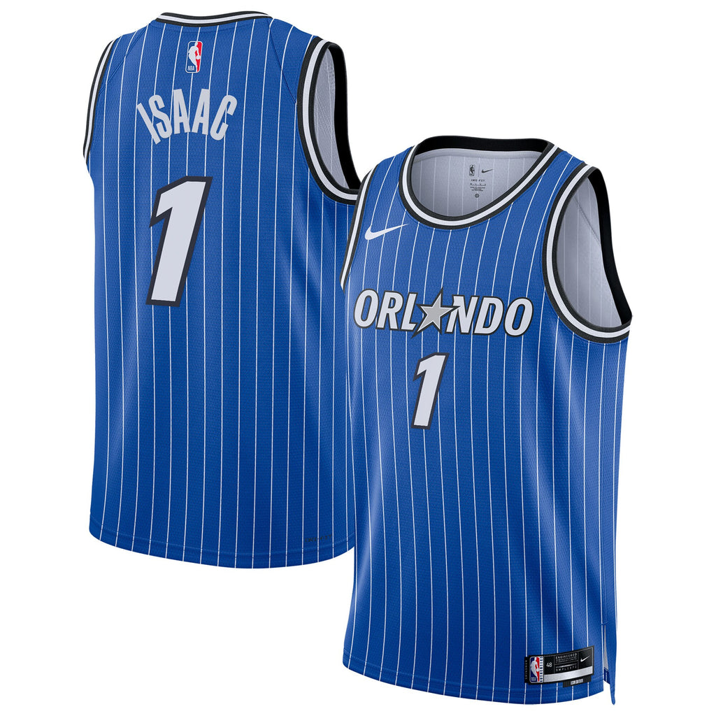 Orlando Magic Nike Replica Icon Edition Swingman Jersey - Blue - Jonathan Isaac - Unisex