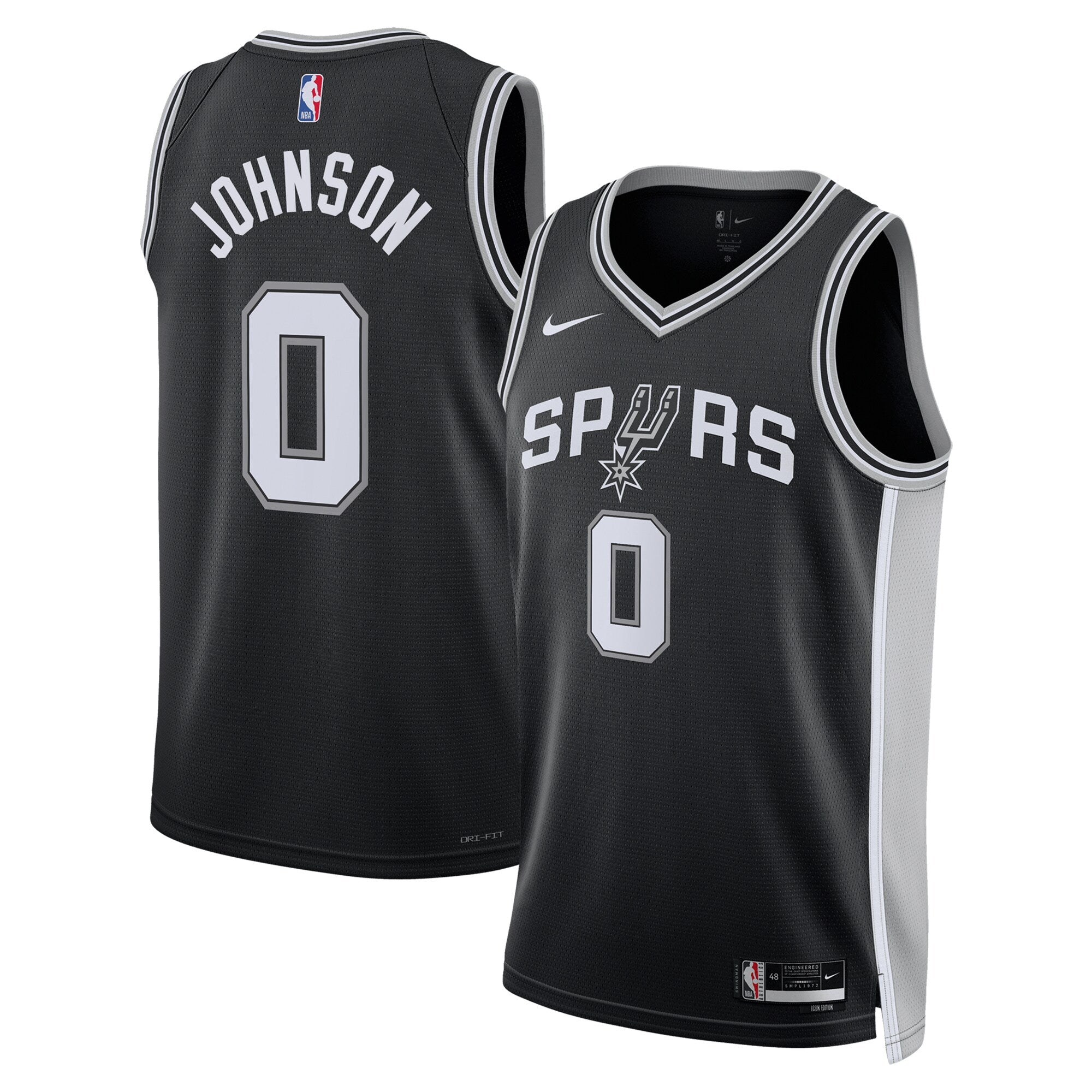 San Antonio Spurs Nike Icon Jersey - Keldon Johnson- Unisex