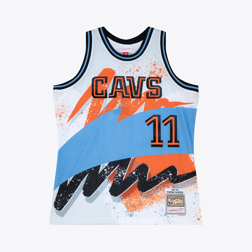 Cleveland Cavaliers Mitchell & Ness Zydrunas Ilgauskas 1997 Hyper Hoops Swingman Jersey - White
