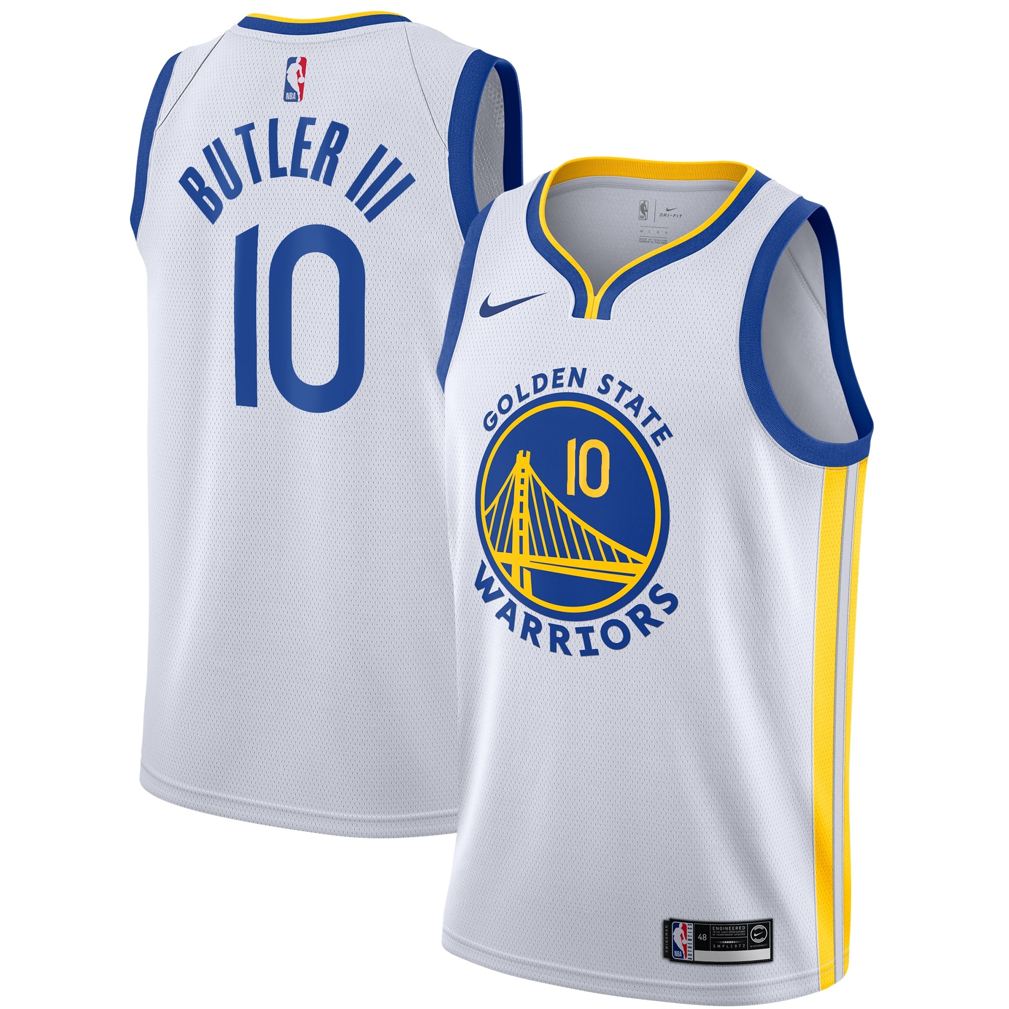 Golden State Warriors Nike Association Edition Swingman Jersey - White - Jimmy Butler III - Youth
